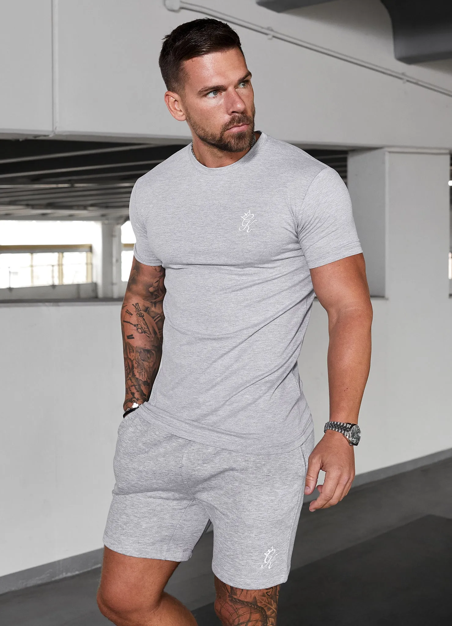 Gym King Jersey T-Shirt - Grey Marl sold by The Gym King product image thumbnail 5