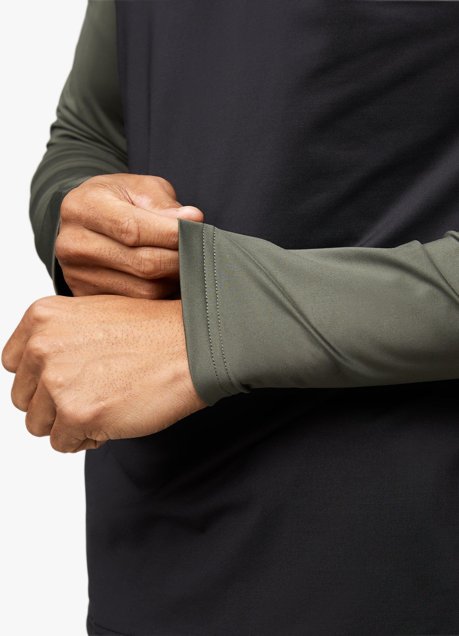 Gym King React 1/4 Zip - Khaki/Black sold by The Gym King product image thumbnail 6