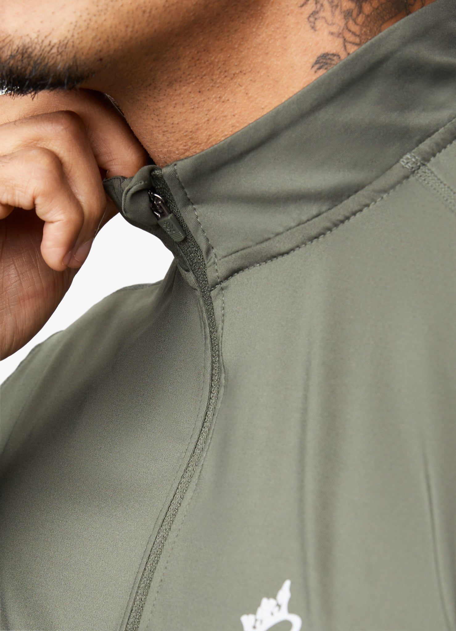 Gym King React 1/4 Zip - Khaki/Black sold by The Gym King product image thumbnail 5