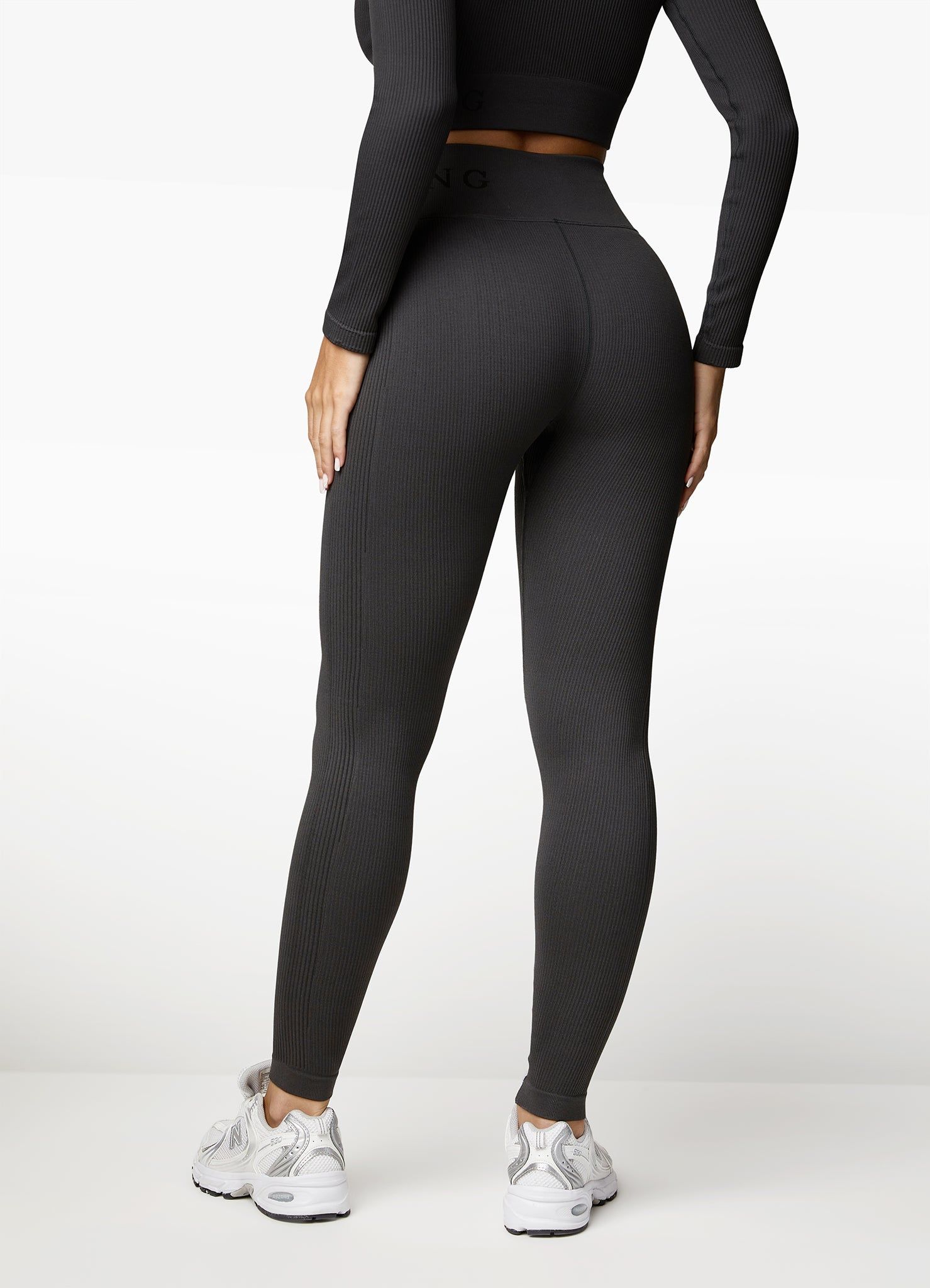 Gym King Formation Rib Legging - Dark Pewter sold by The Gym King product image thumbnail 3