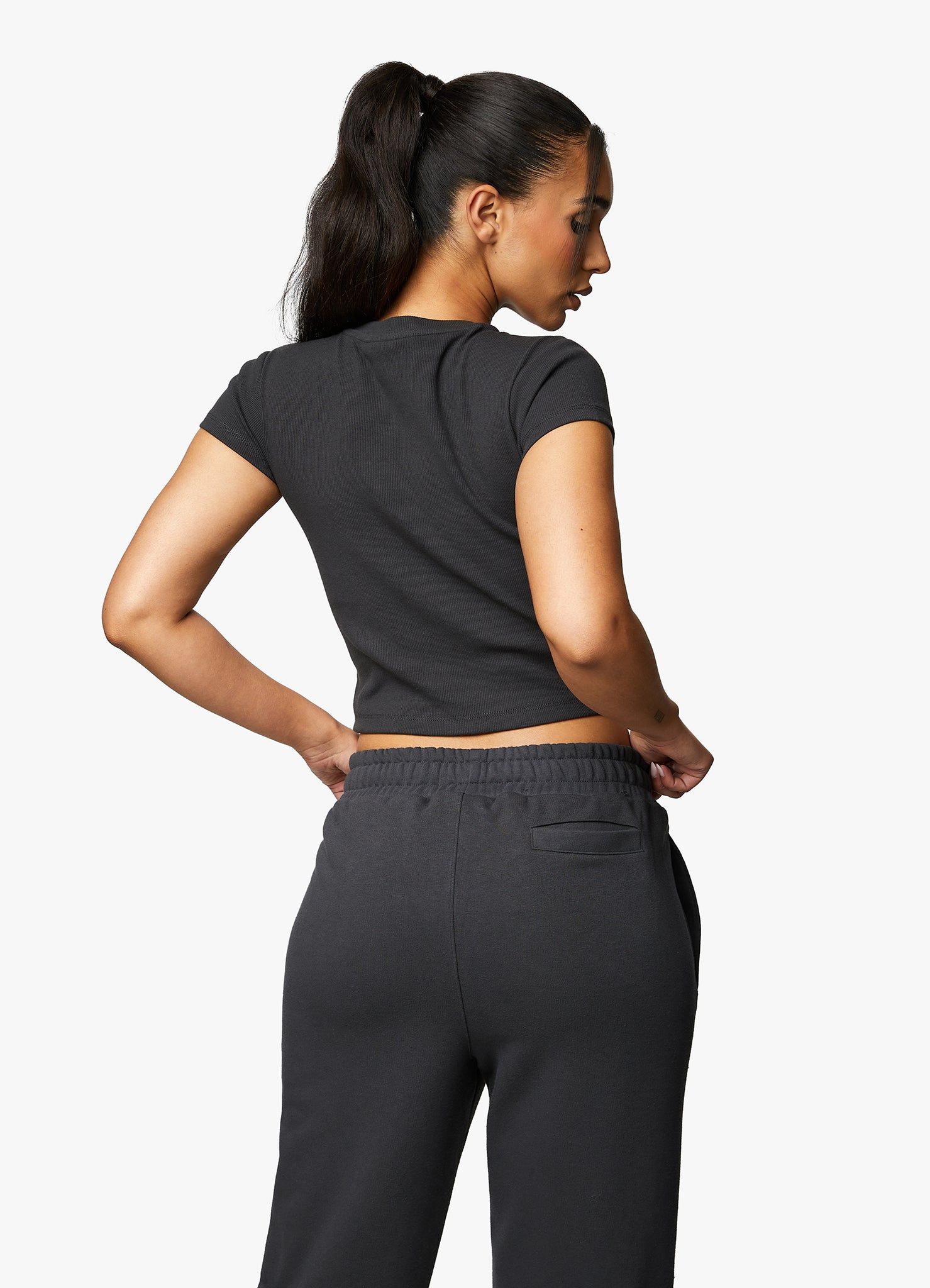 Gym King Shadow Rib Tee - Dark Pewter sold by The Gym King product image thumbnail 8