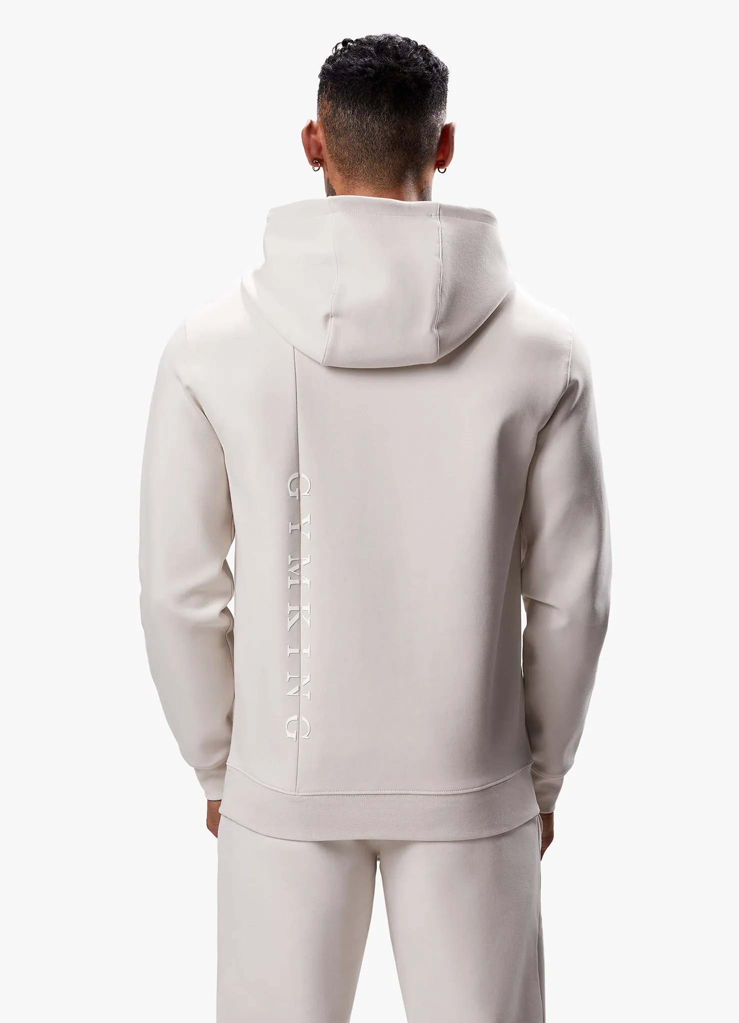 Gym King Split Linear Hood - Stone Grey sold by The Gym King