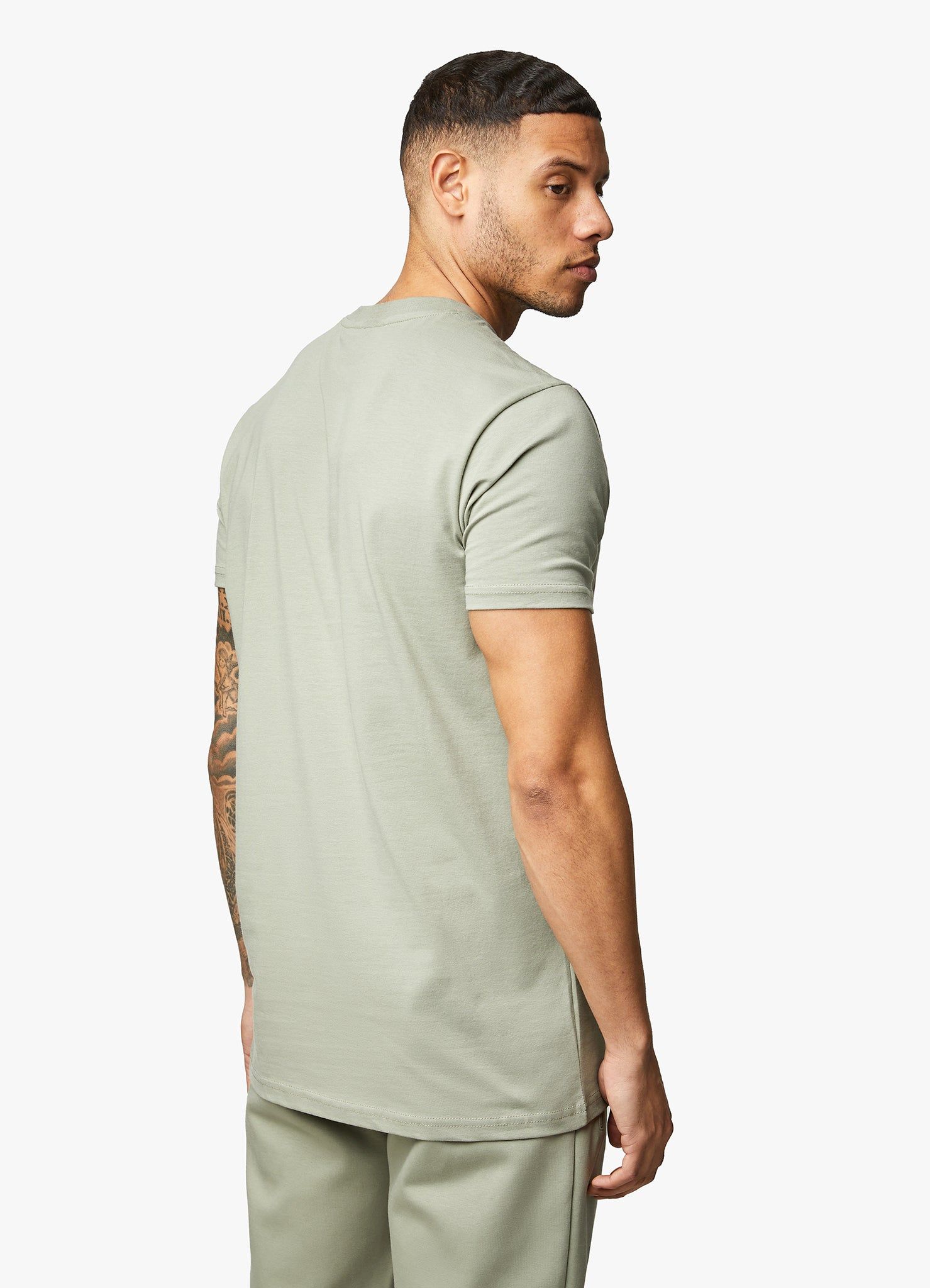 Gym King Linear Print Tee - Soft Khaki sold by The Gym King product image thumbnail 4