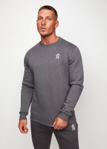 Gym King Fundamental Fleece Crew - Dark Grey sold by The Gym King