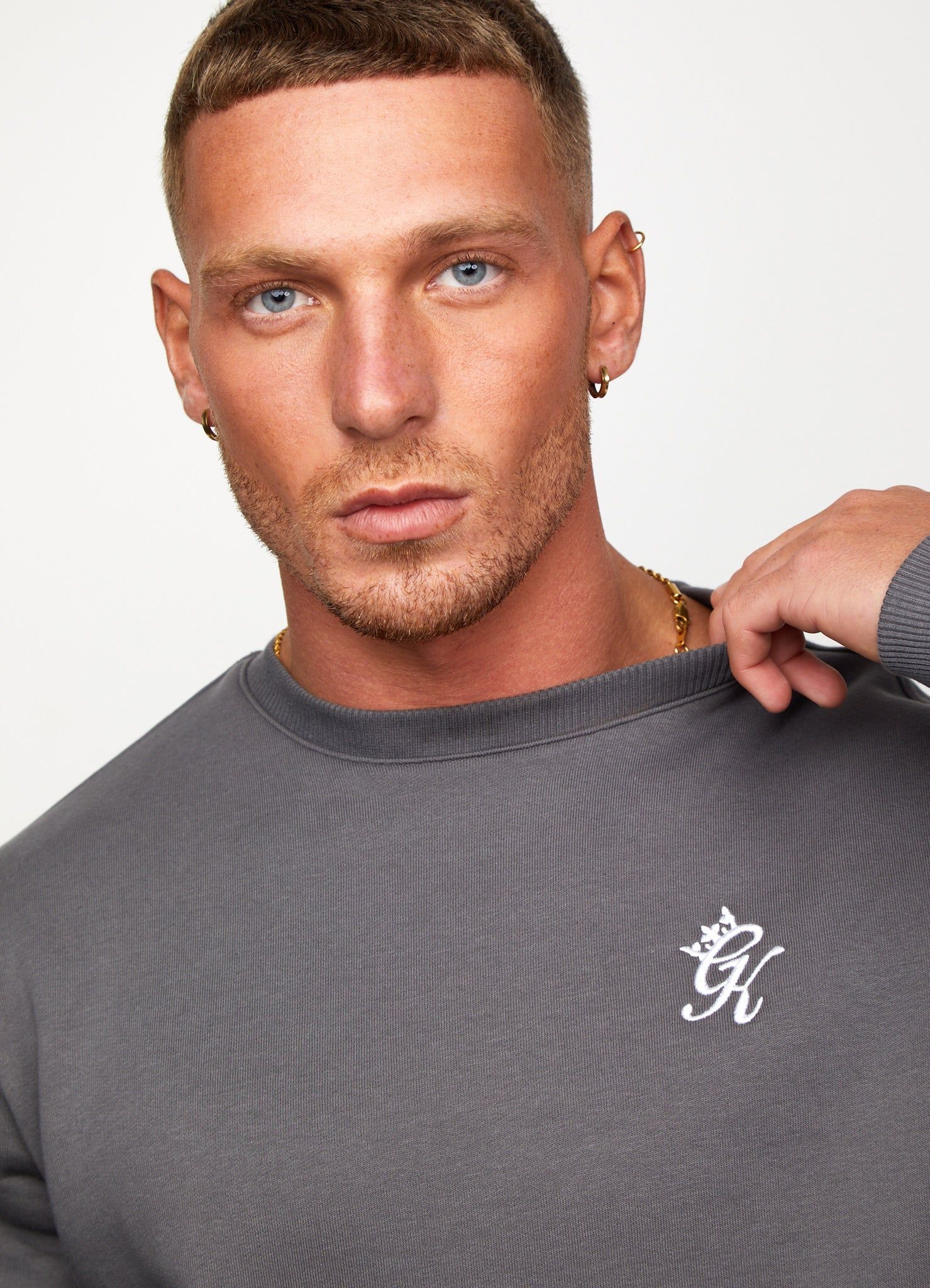 Gym King Fundamental Fleece Crew - Dark Grey sold by The Gym King product image thumbnail 4