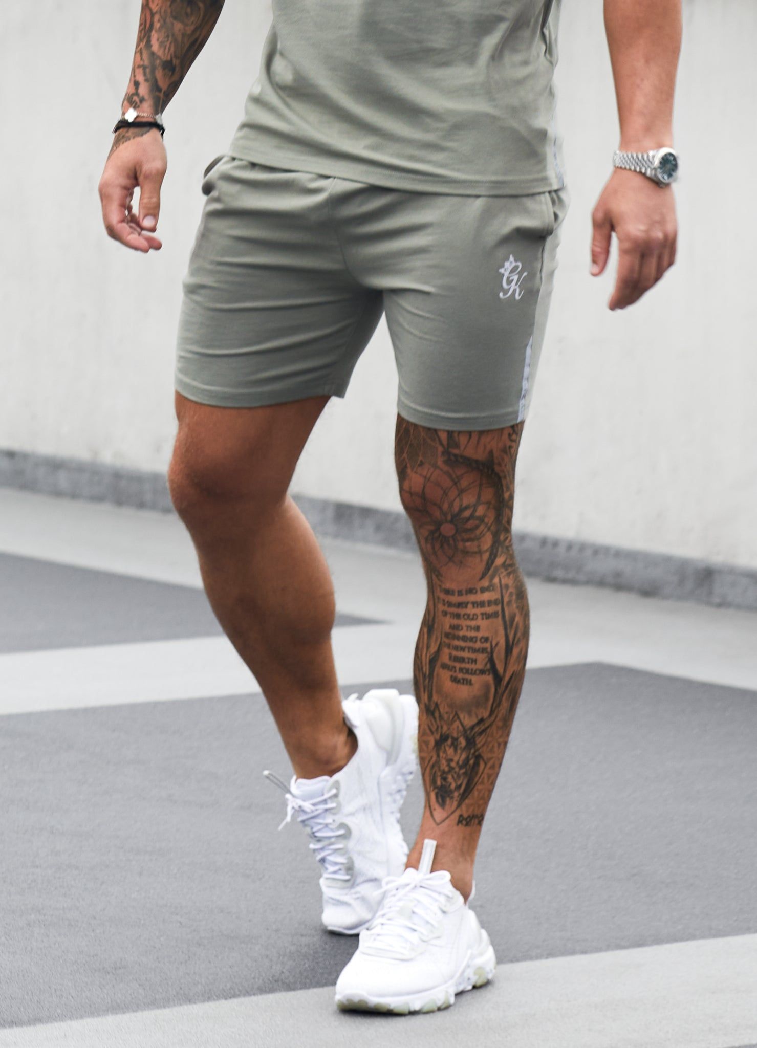 Gym King Pro Jersey Short - Soft Khaki sold by The Gym King product image thumbnail 5