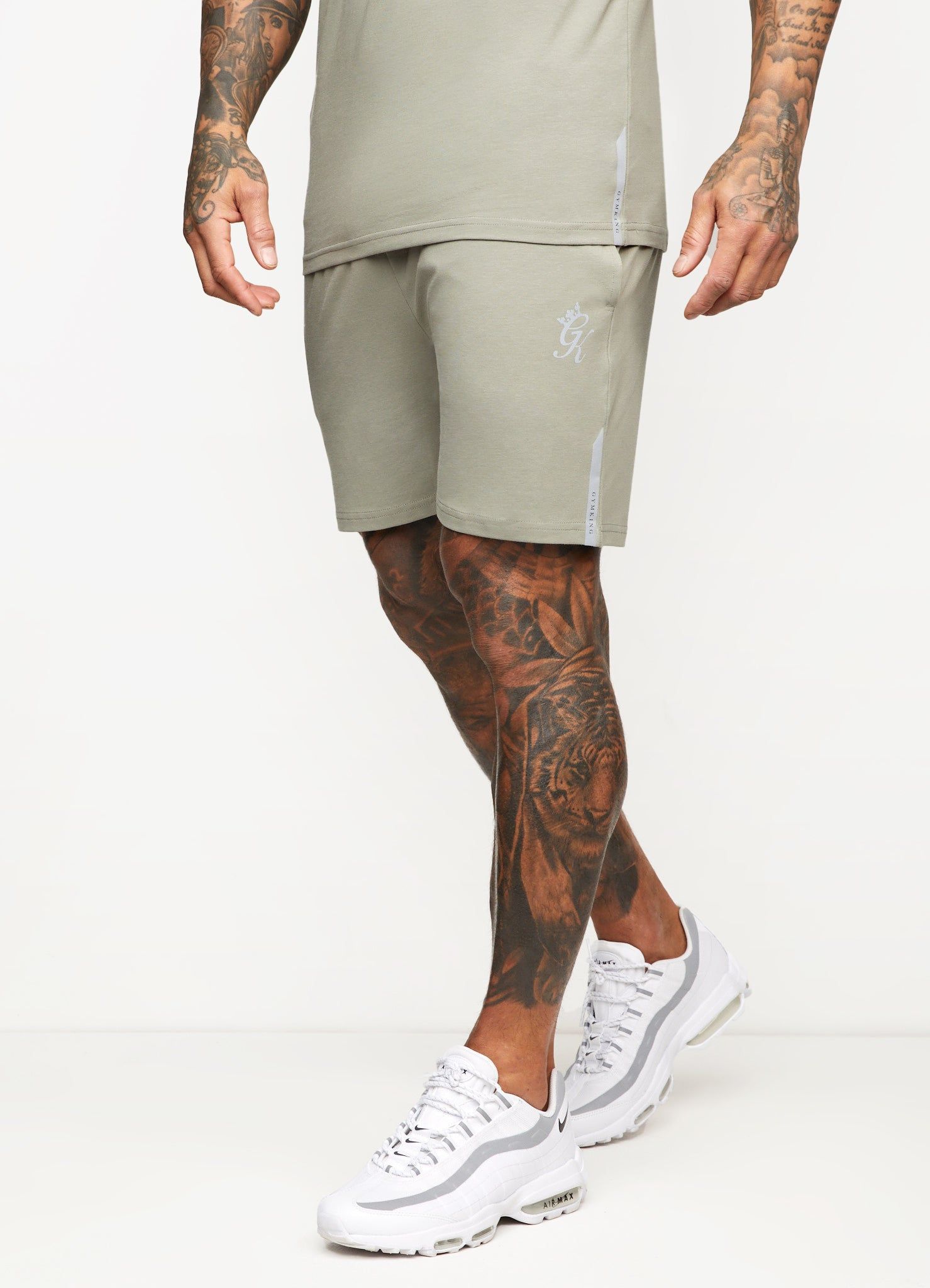 Gym King Pro Jersey Short - Soft Khaki sold by The Gym King product image thumbnail 8