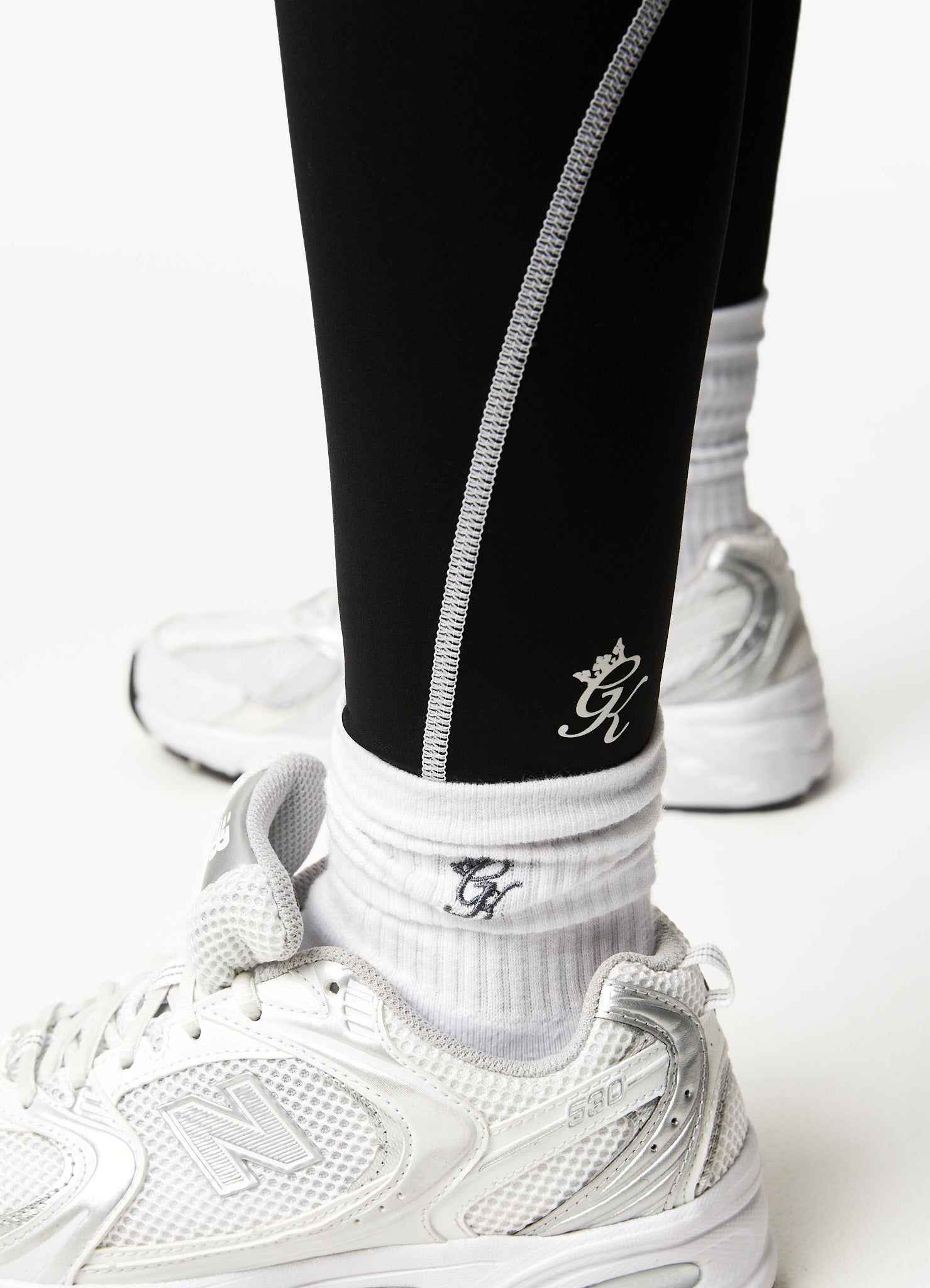 Gym King Motivate Legging - Black/White sold by The Gym King product image thumbnail 7