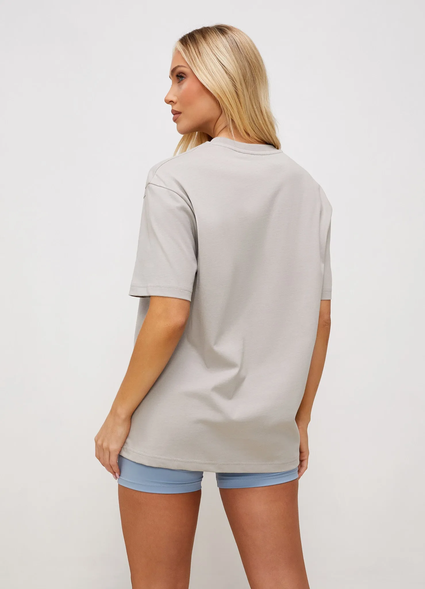 Gym King Shadow Boyfriend Tee - Dove Grey sold by The Gym King product image thumbnail 4
