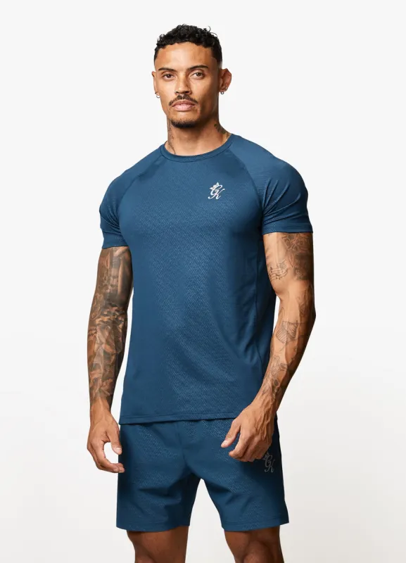 Gym King Debossed Energy Tee - Deep Blue sold by The Gym King