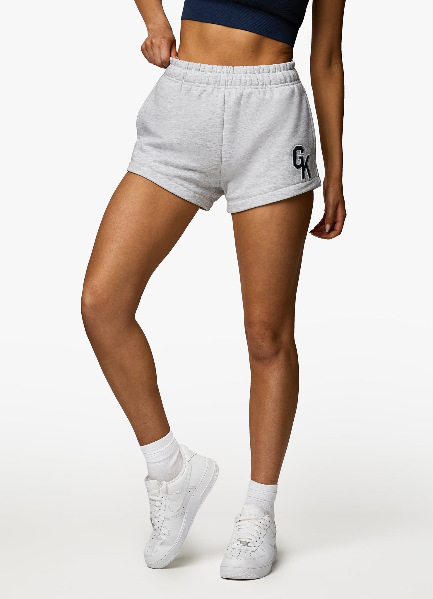 Gym King Varsity Short - Snow Marl sold by The Gym King product image thumbnail 12