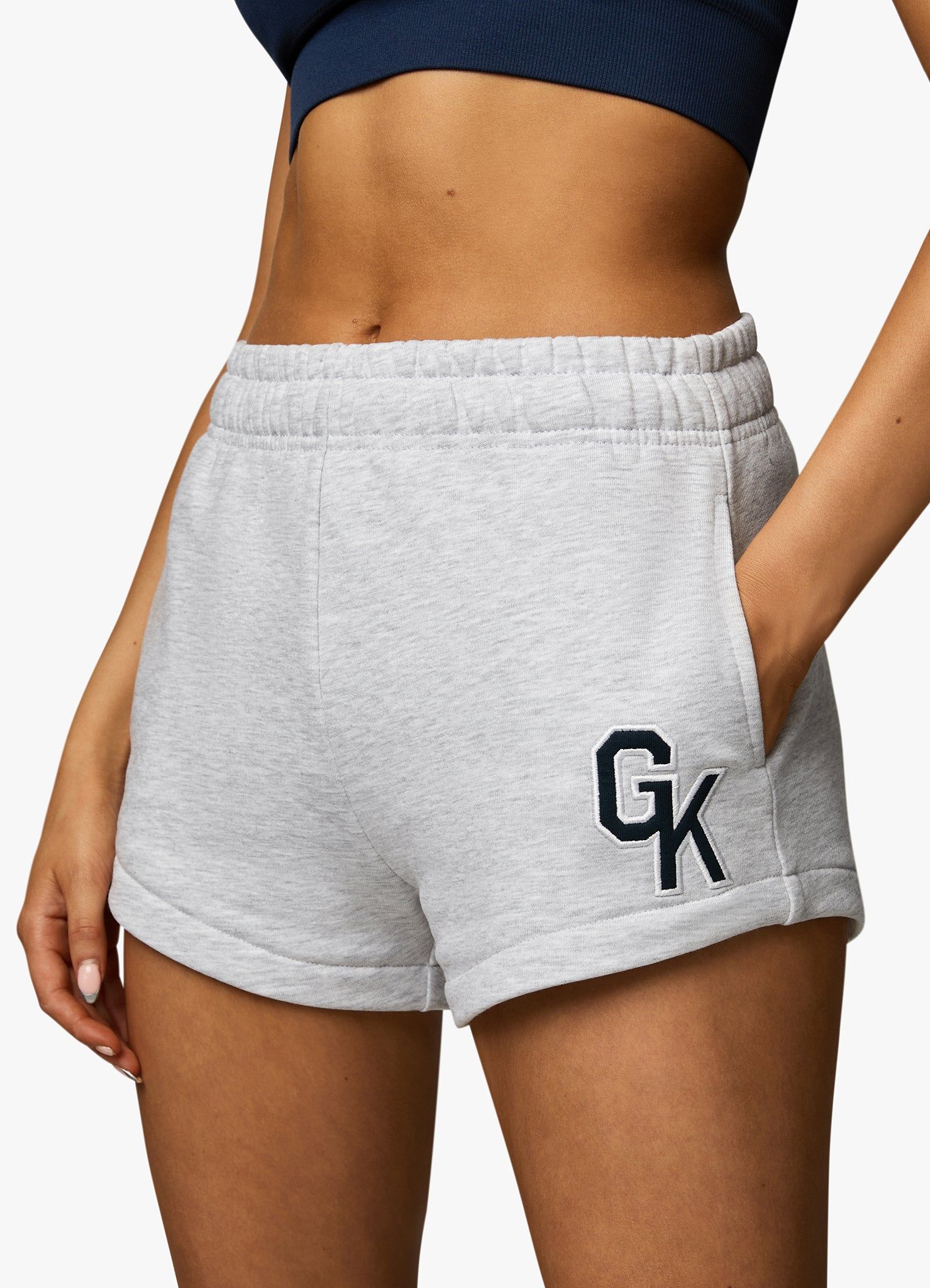 Gym King Varsity Short - Snow Marl sold by The Gym King product image thumbnail 6