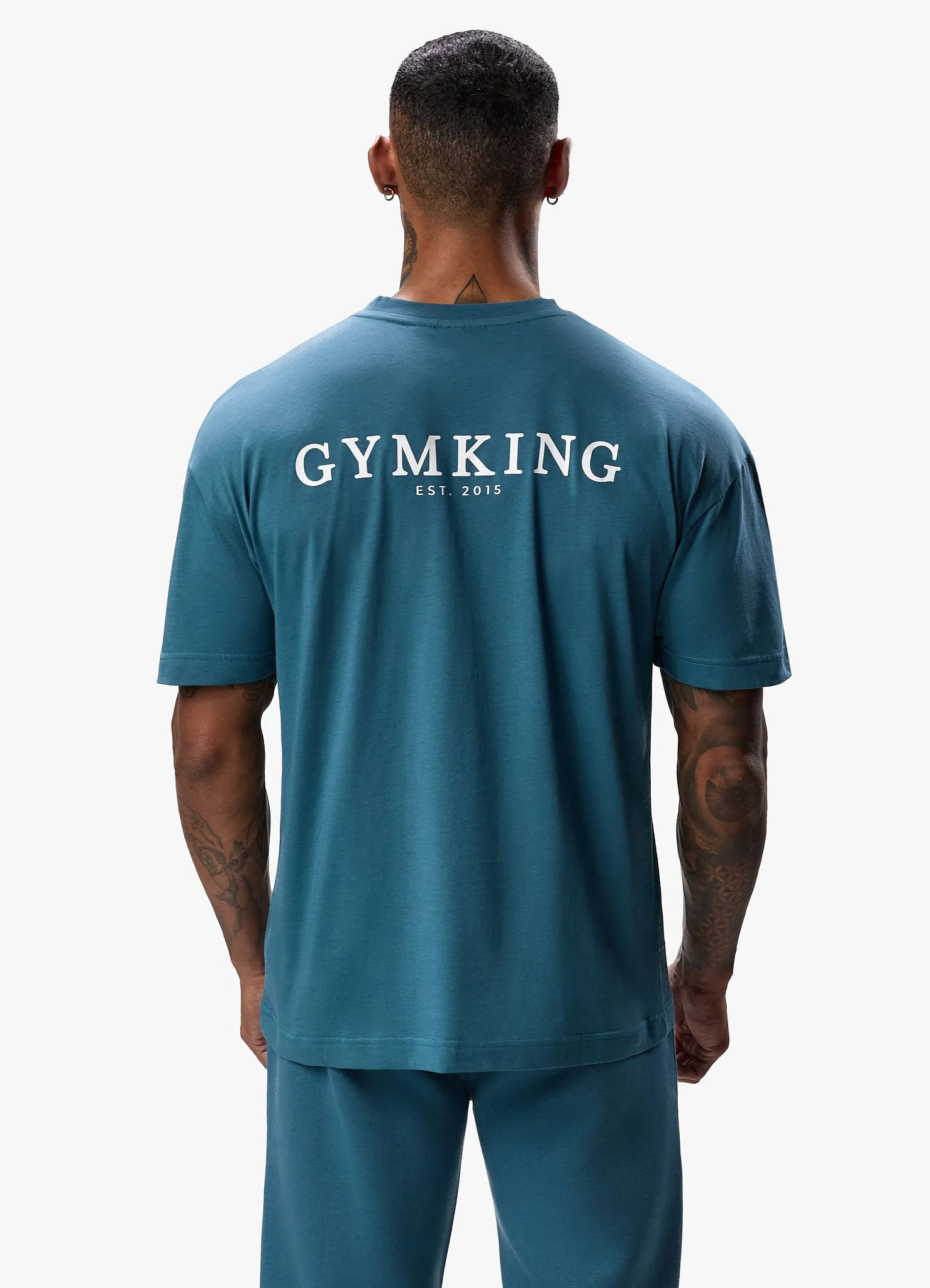Gym King Established Tee - Lake Blue sold by The Gym King