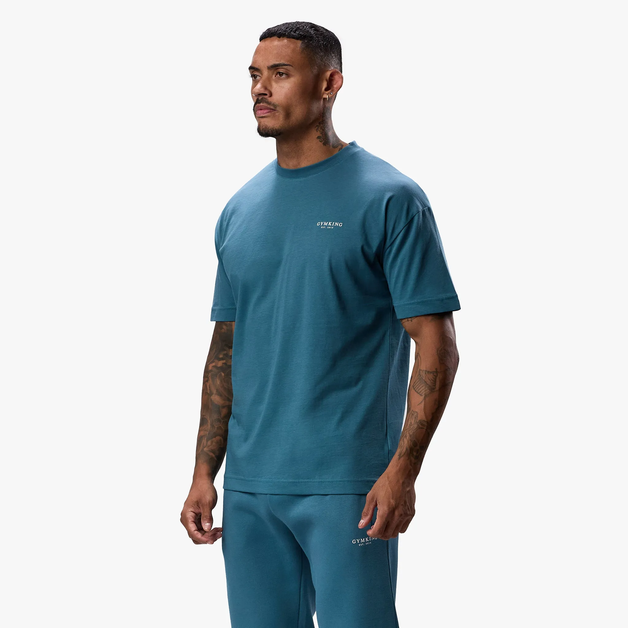 Gym King Established Tee - Lake Blue sold by The Gym King product image thumbnail 2