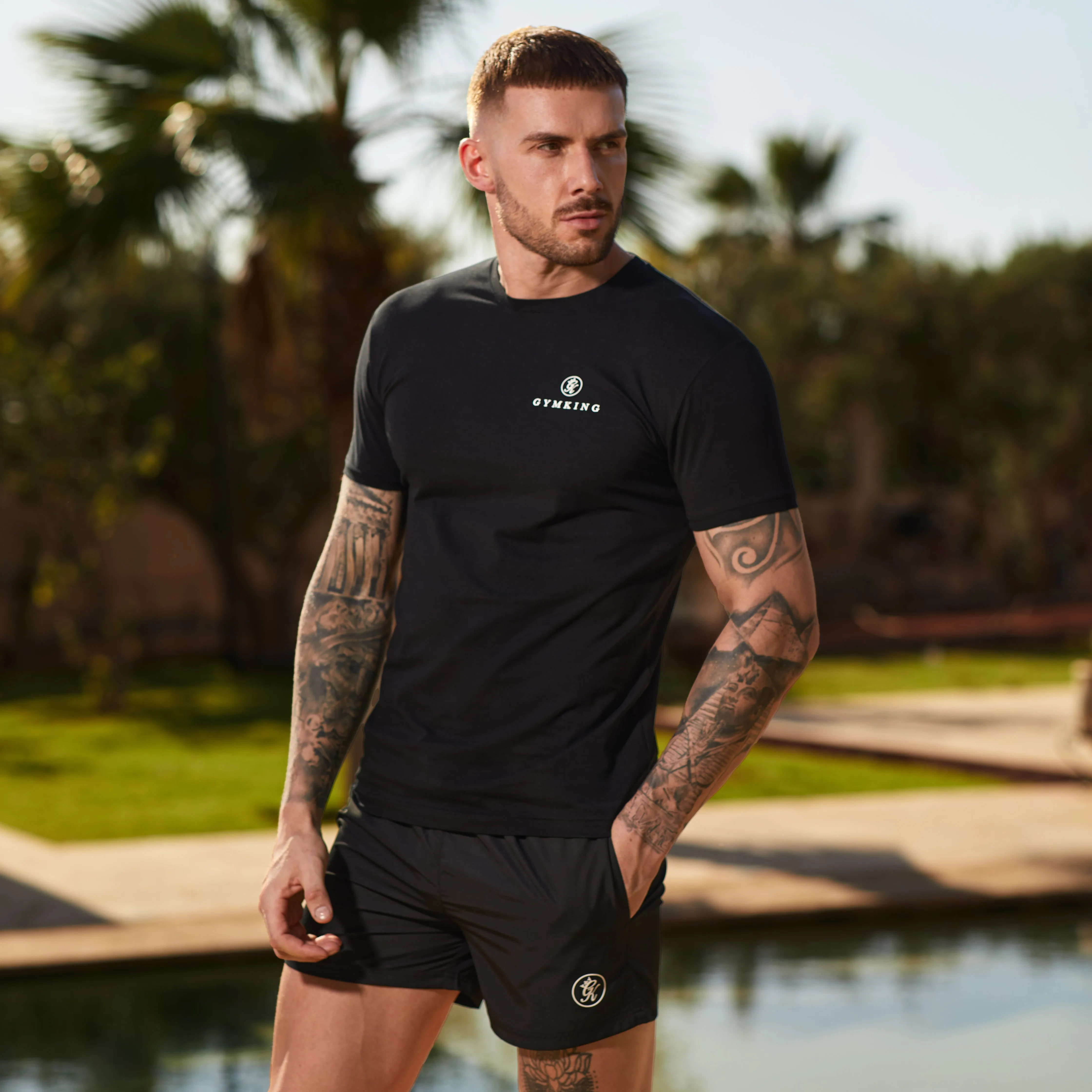 Gym King Pro Classic Tee - Black sold by The Gym King product image thumbnail 2