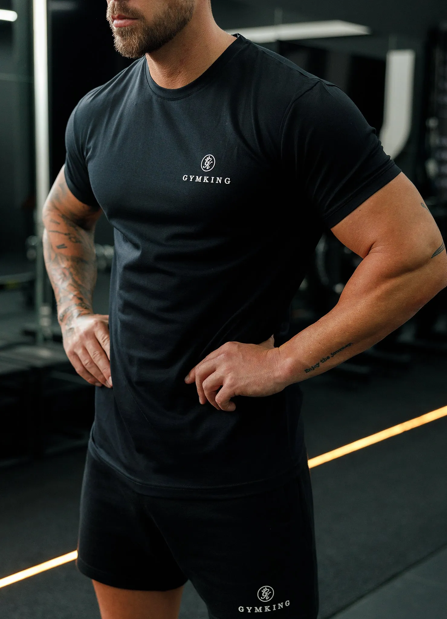 Gym King Pro Classic Tee - Black sold by The Gym King product image thumbnail 3