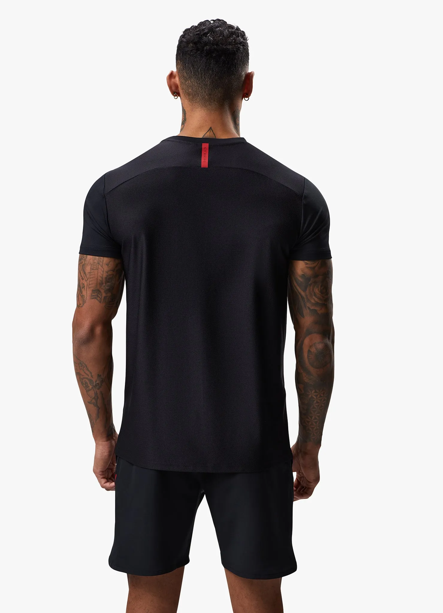 Gym King Flex Tee - Black/Red Alert sold by The Gym King product image thumbnail 5