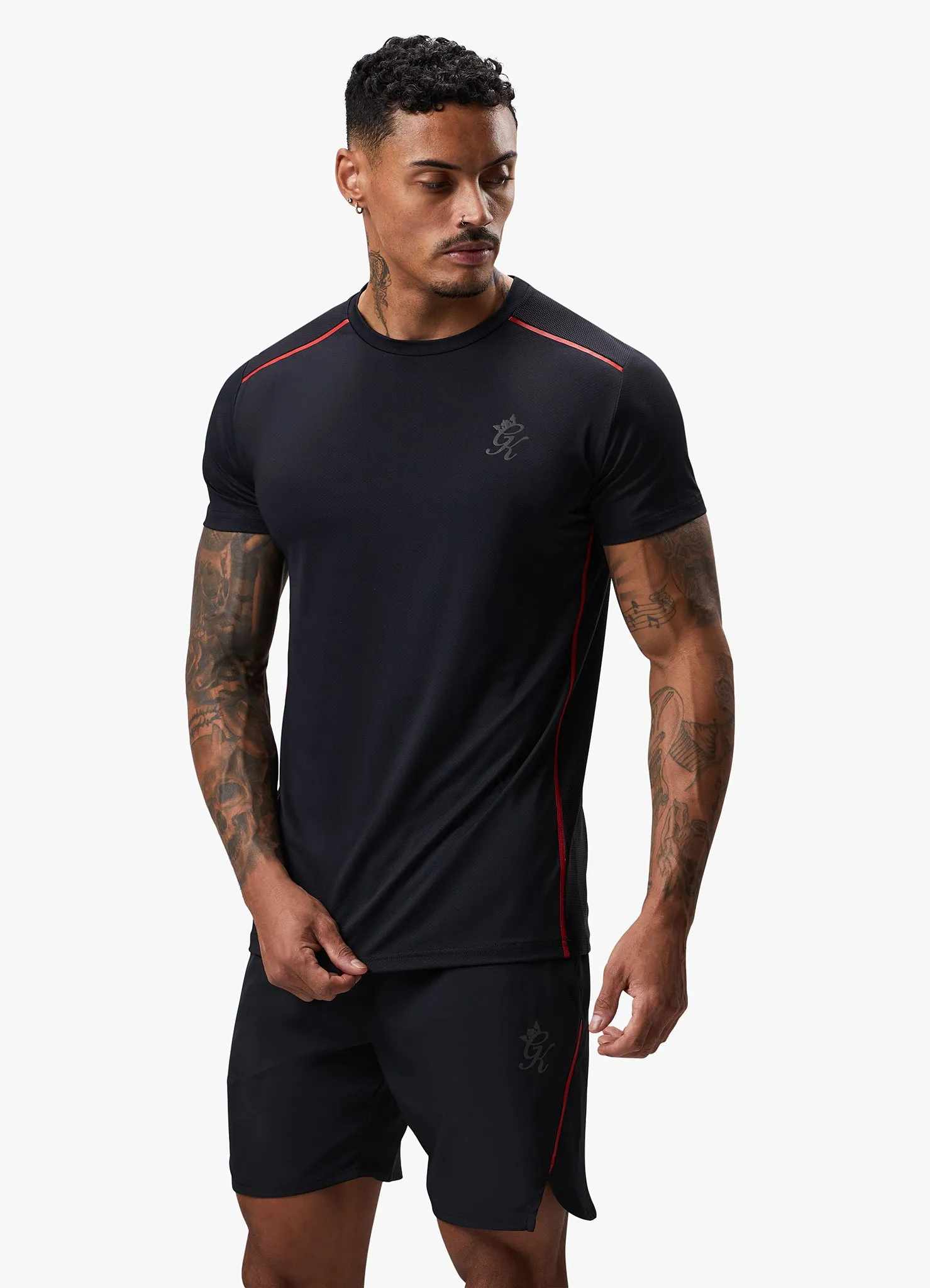 Gym King Flex Tee - Black/Red Alert sold by The Gym King product image thumbnail 4