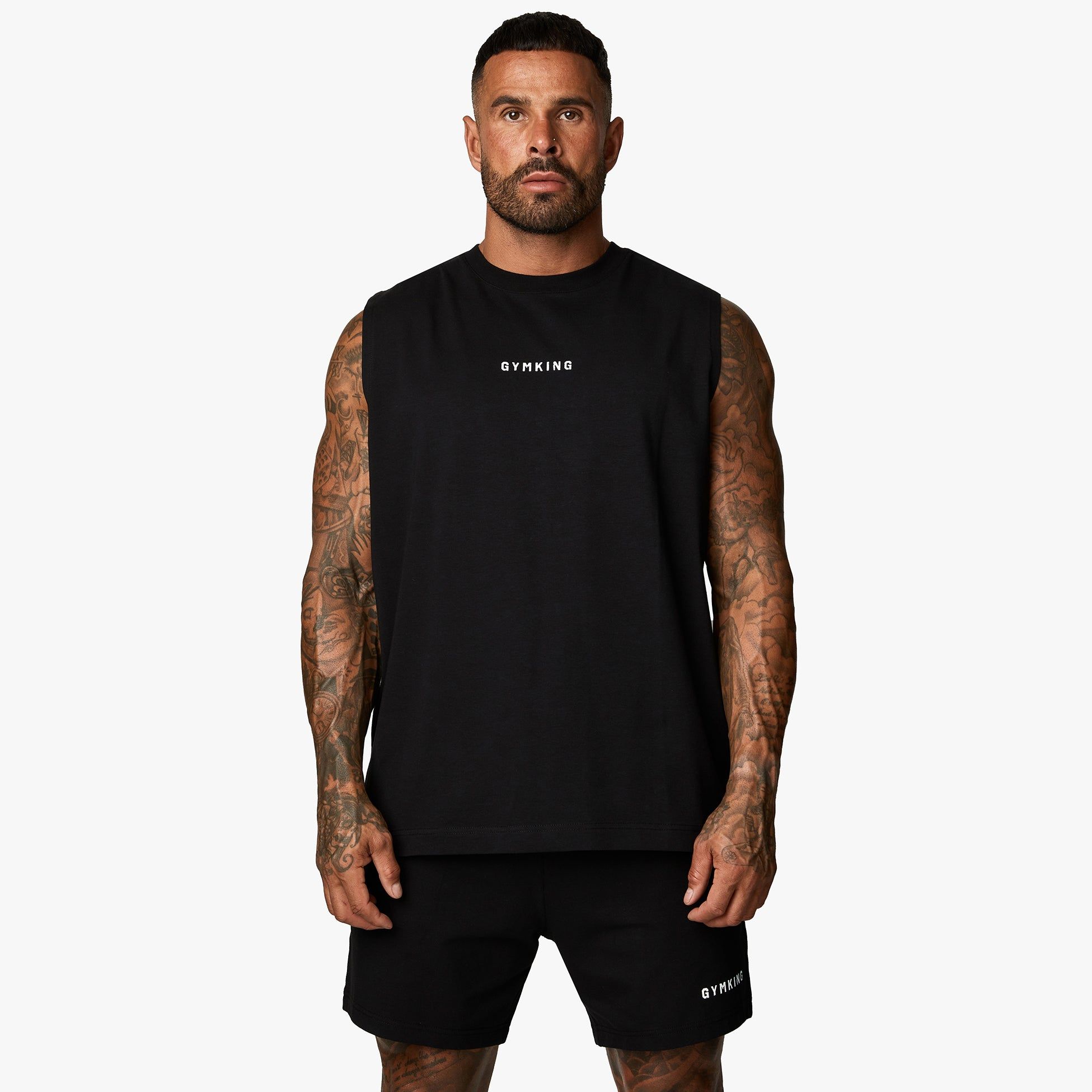 Gym King Training Division Tank - Black/White sold by The Gym King product image thumbnail 2