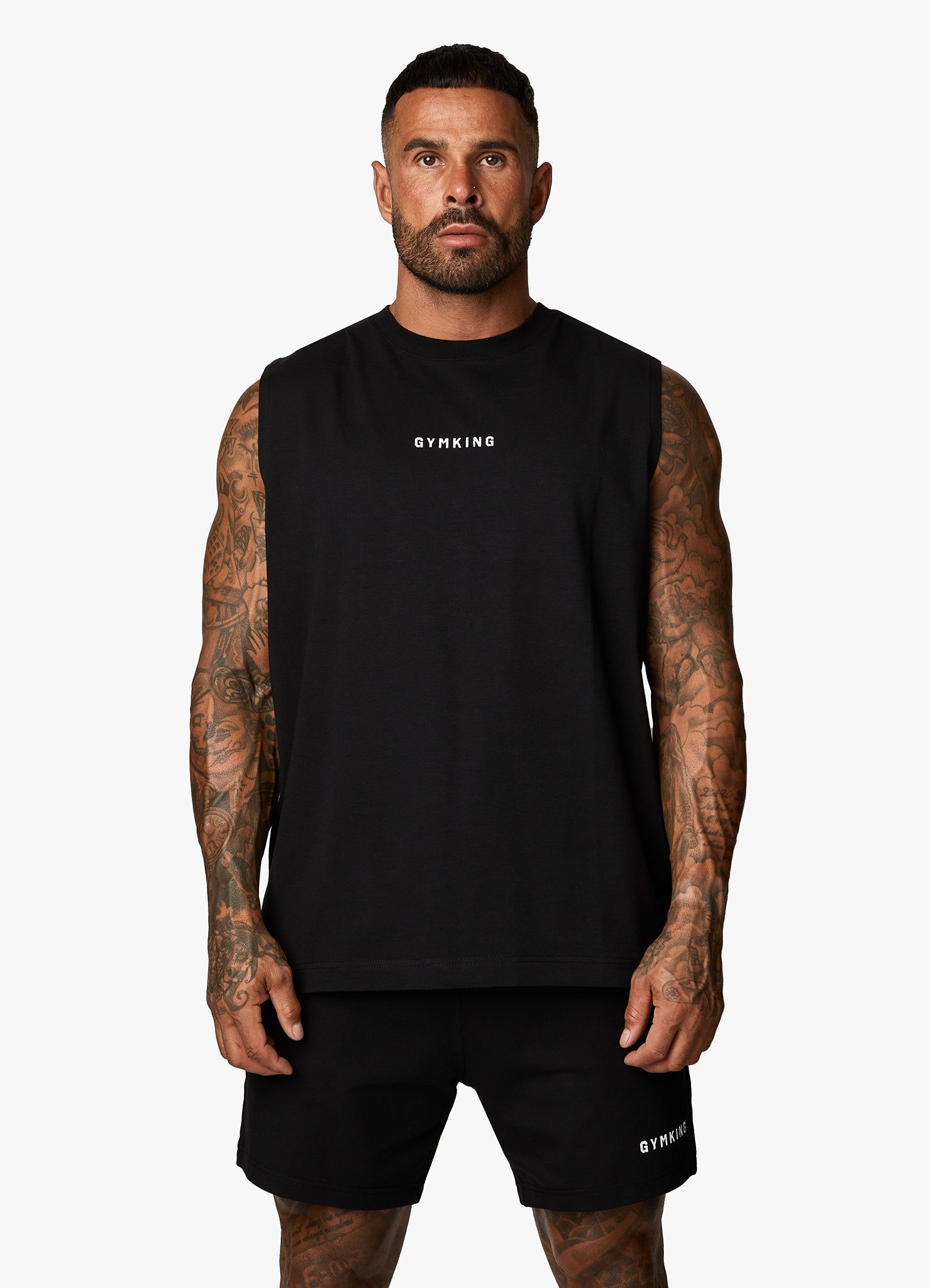 Gym King Training Division Tank - Black/White sold by The Gym King product image thumbnail 5