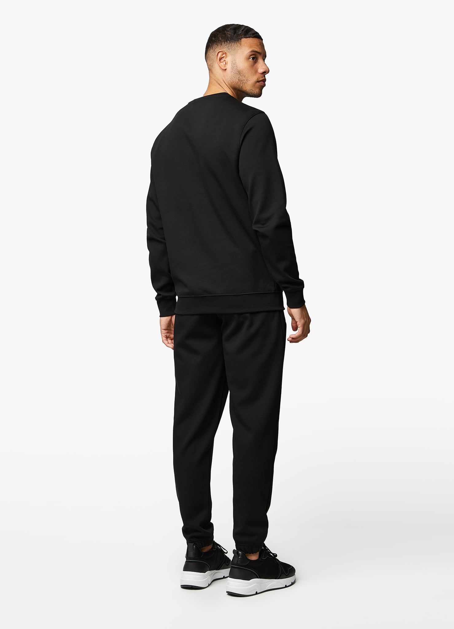 Gym King Linear Print Crew Tracksuit - Black sold by The Gym King product image thumbnail 14