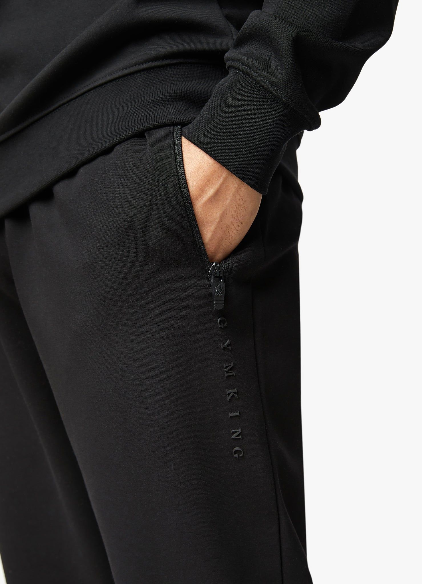 Gym King Linear Print Crew Tracksuit - Black sold by The Gym King product image thumbnail 10