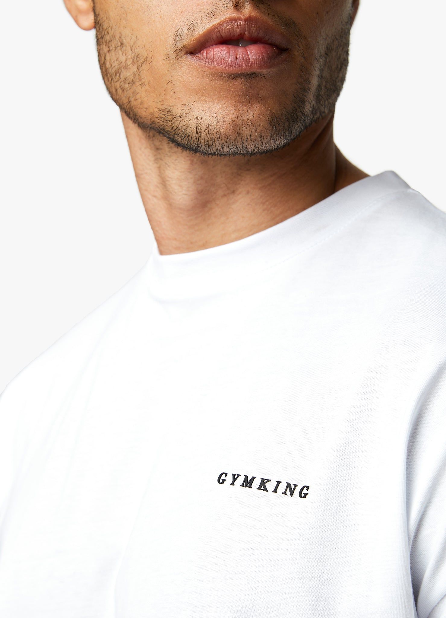 Gym King Premium Linear Tee - White sold by The Gym King product image thumbnail 3