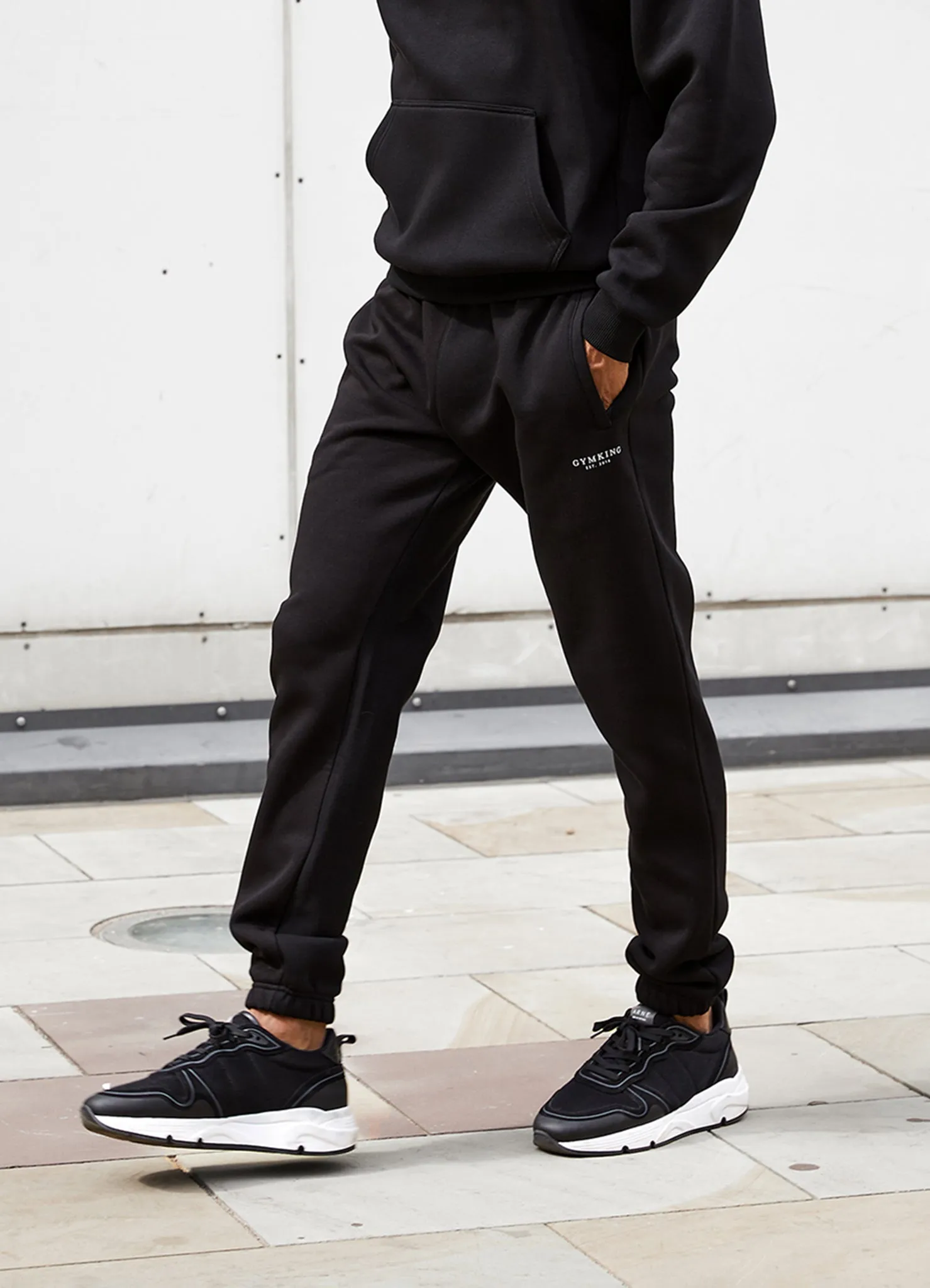 Gym King Oversized Logo Jogger - Black sold by The Gym King