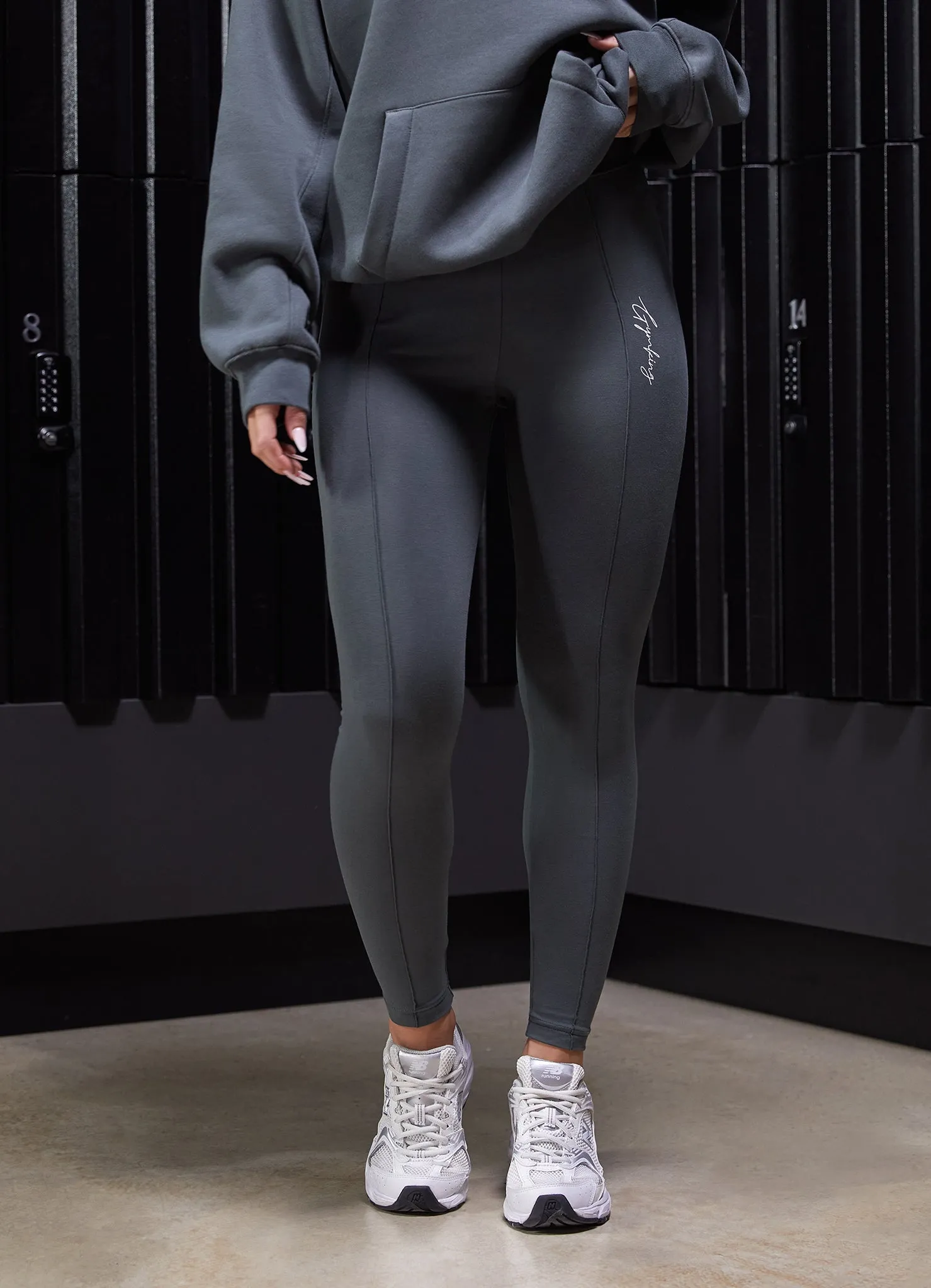 Gym King Reset Cotton Jersey Legging - Green Smoke sold by The Gym King product image thumbnail 4