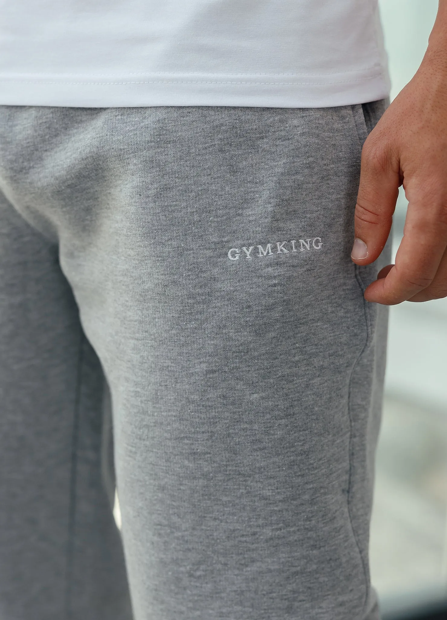Gym King Fundamental Linear Jogger - Grey Marl sold by The Gym King product image thumbnail 3