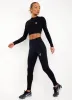 Gym King Evolve Long Sleeve Crop Tee - Black sold by The Gym King