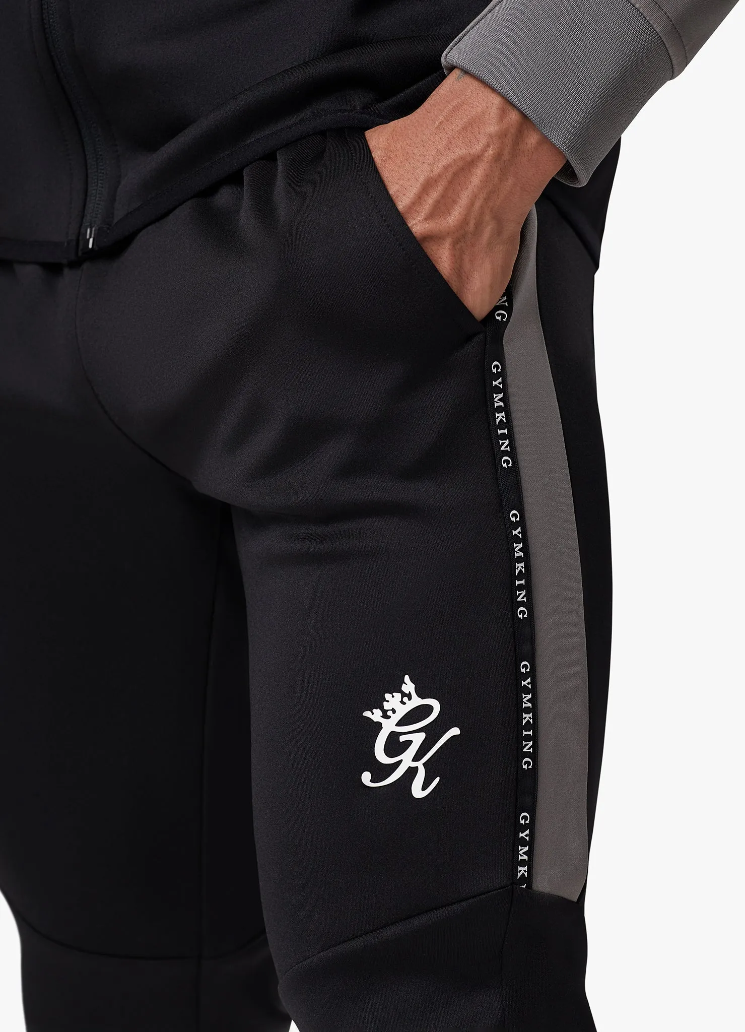 Gym King Taped Core Plus Jogger - Black sold by The Gym King product image thumbnail 4