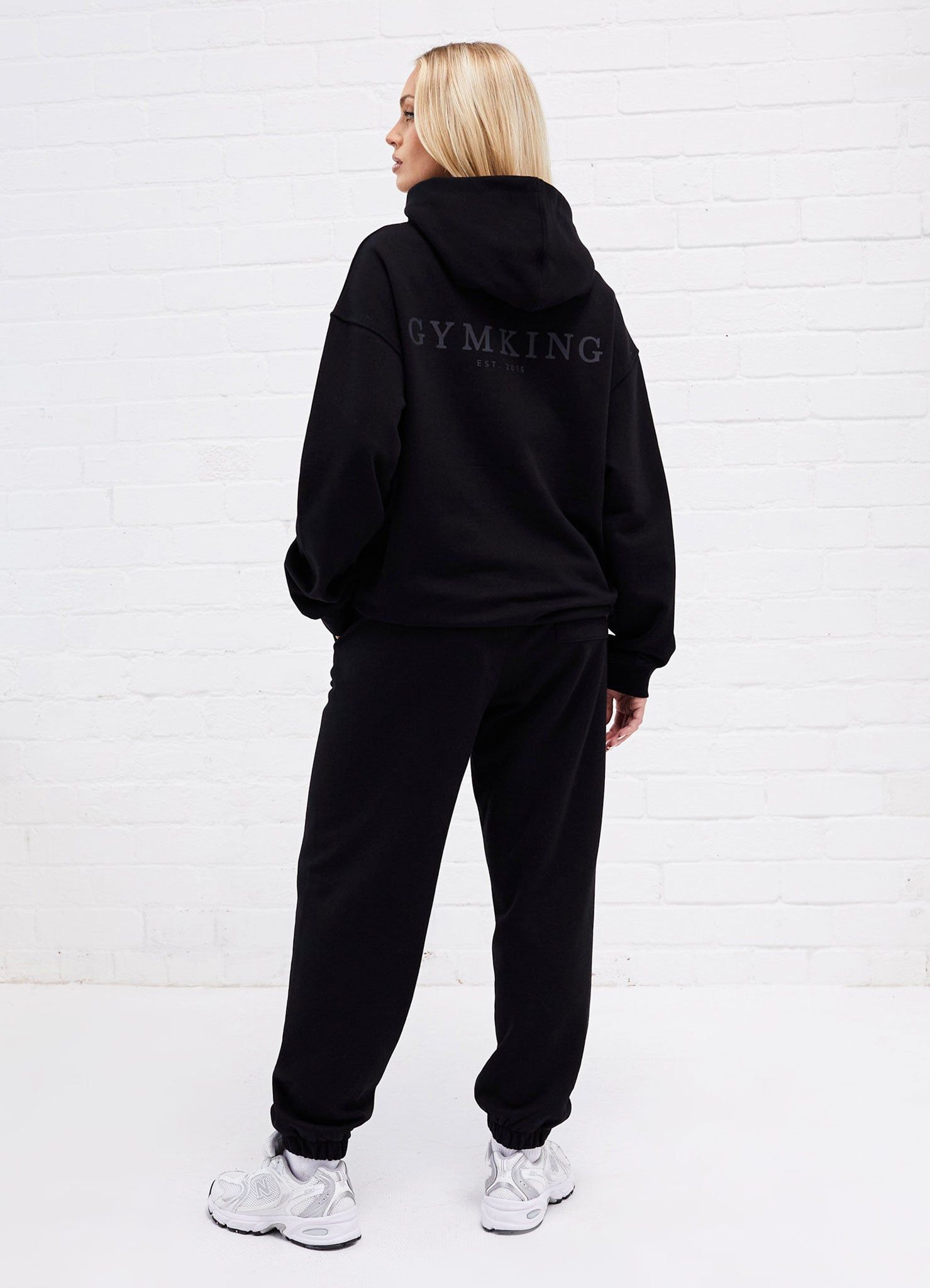 Gym King Established Relaxed Tracksuit - Black sold by The Gym King product image thumbnail 3