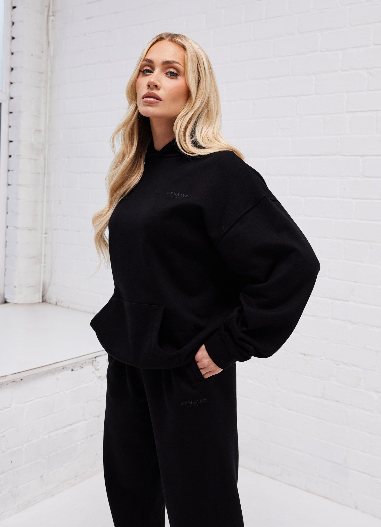 Gym King Established Relaxed Tracksuit - Black sold by The Gym King product image thumbnail 4