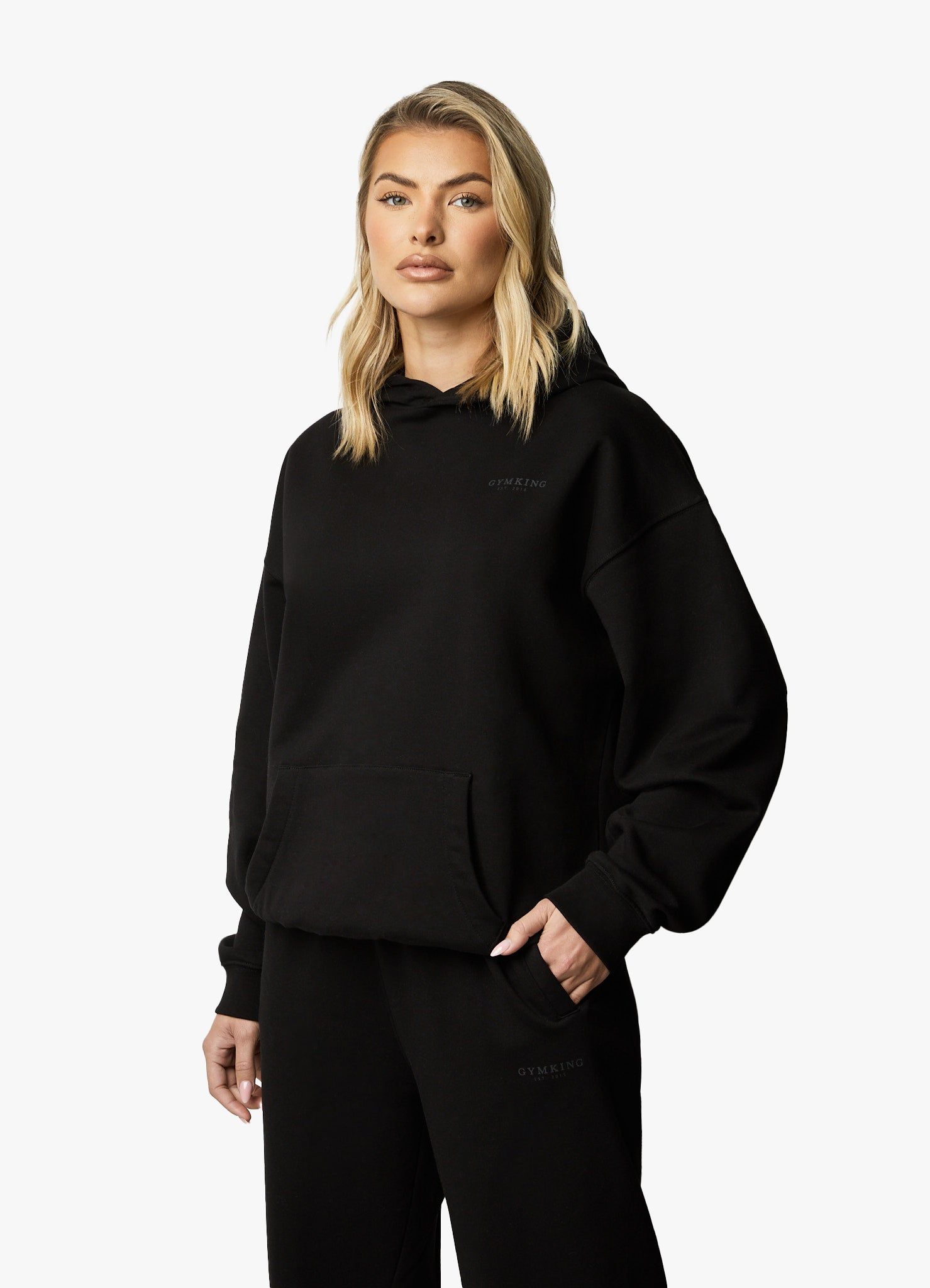 Gym King Established Relaxed Tracksuit - Black sold by The Gym King product image thumbnail 7