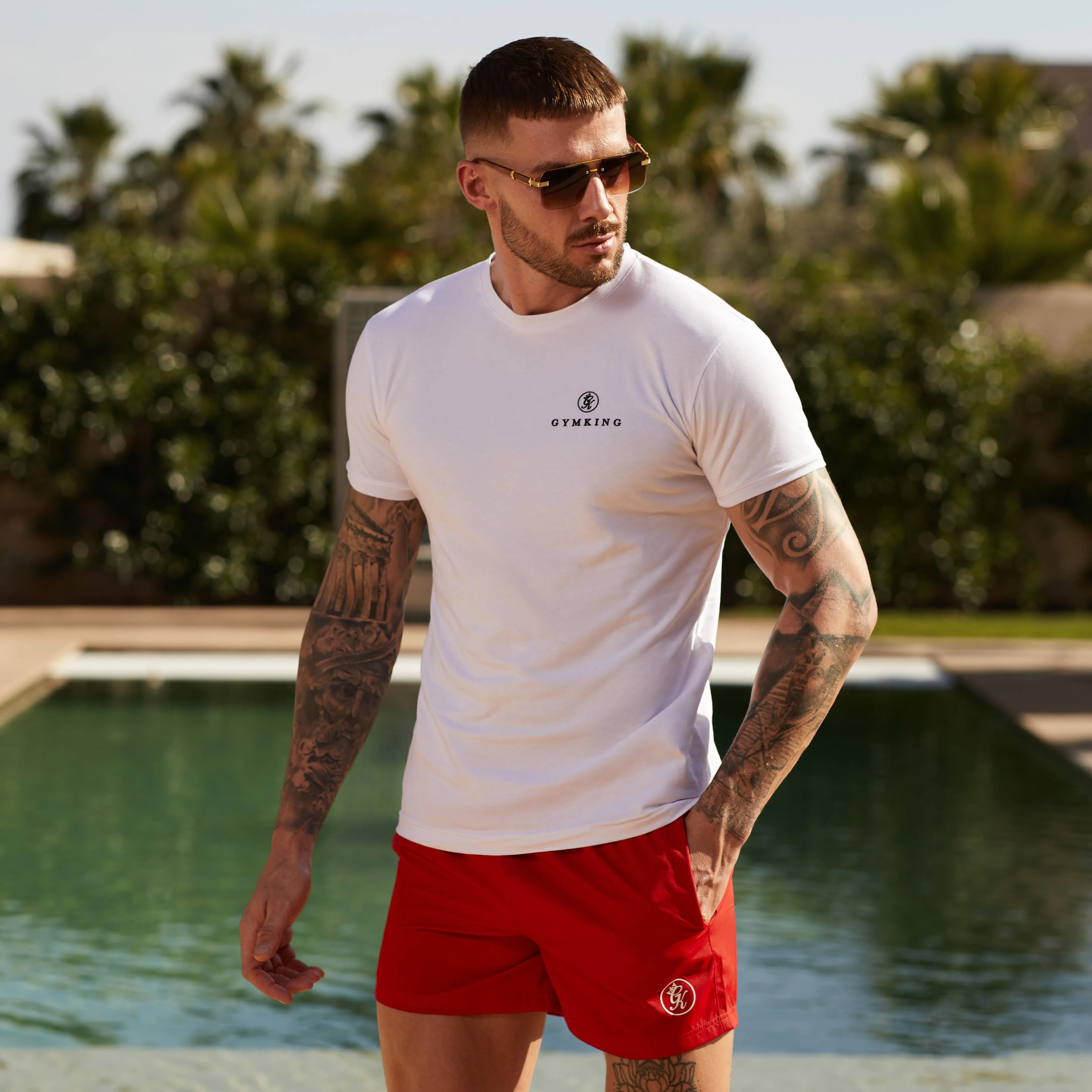 Gym King Pro Classic Tee - White sold by The Gym King product image thumbnail 2