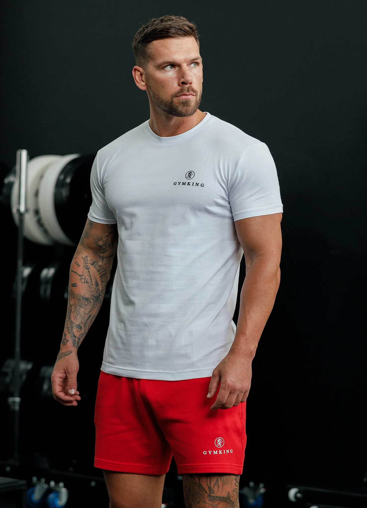Gym King Pro Classic Tee - White sold by The Gym King product image thumbnail 4