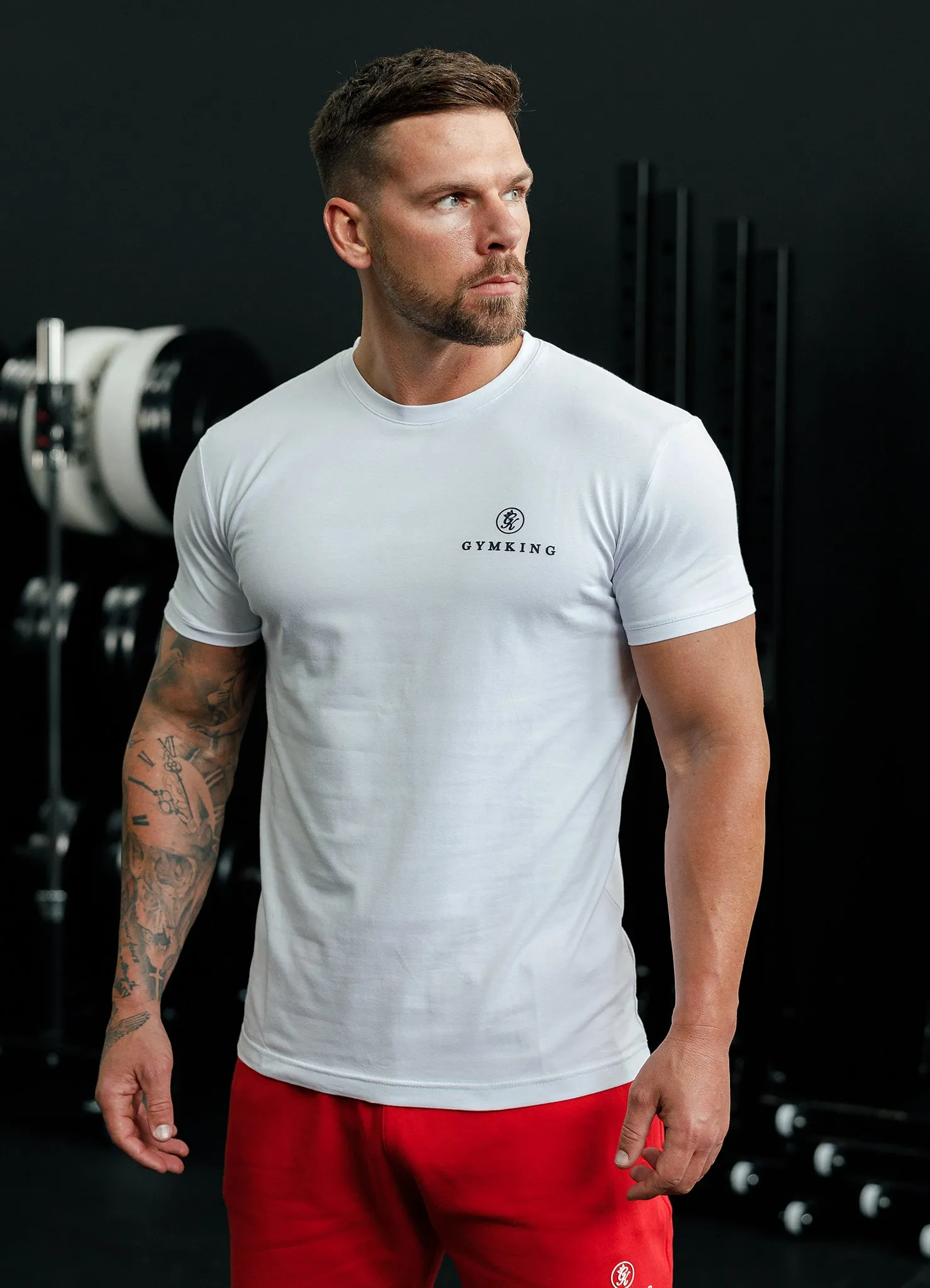 Gym King Pro Classic Tee - White sold by The Gym King