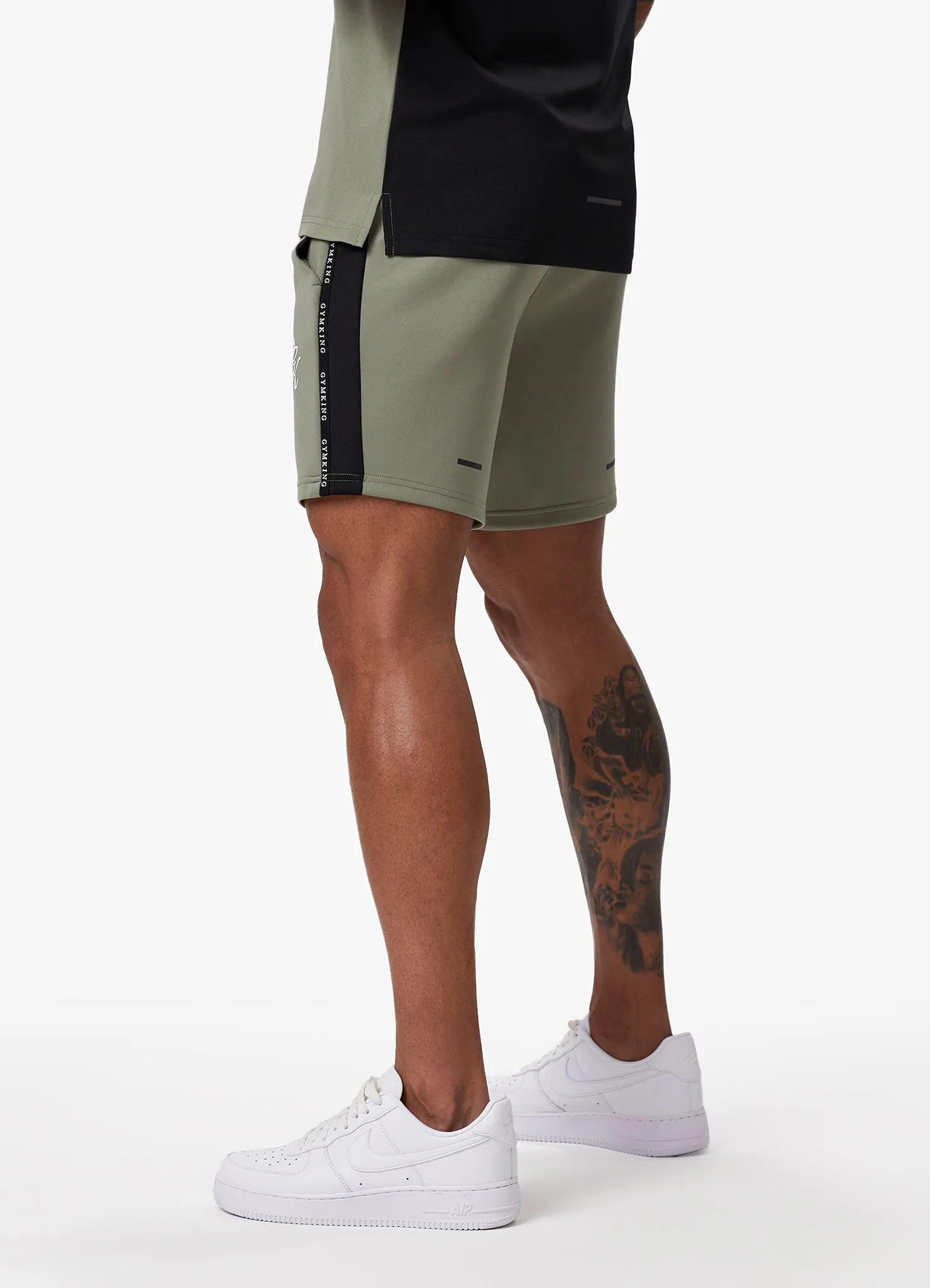 Gym King Taped Core Plus Short - Soft Khaki sold by The Gym King product image thumbnail 4
