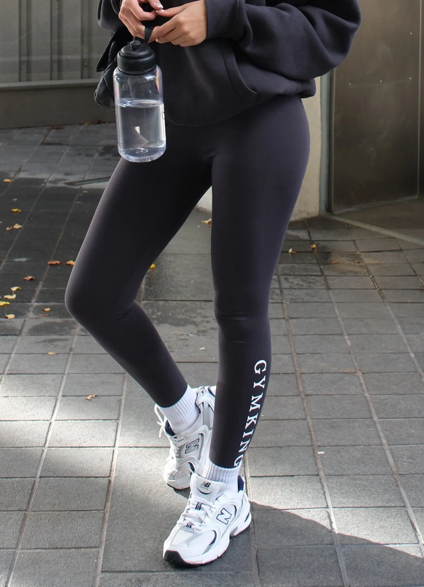 Gym King Established Jersey Legging - Dark Pewter sold by The Gym King