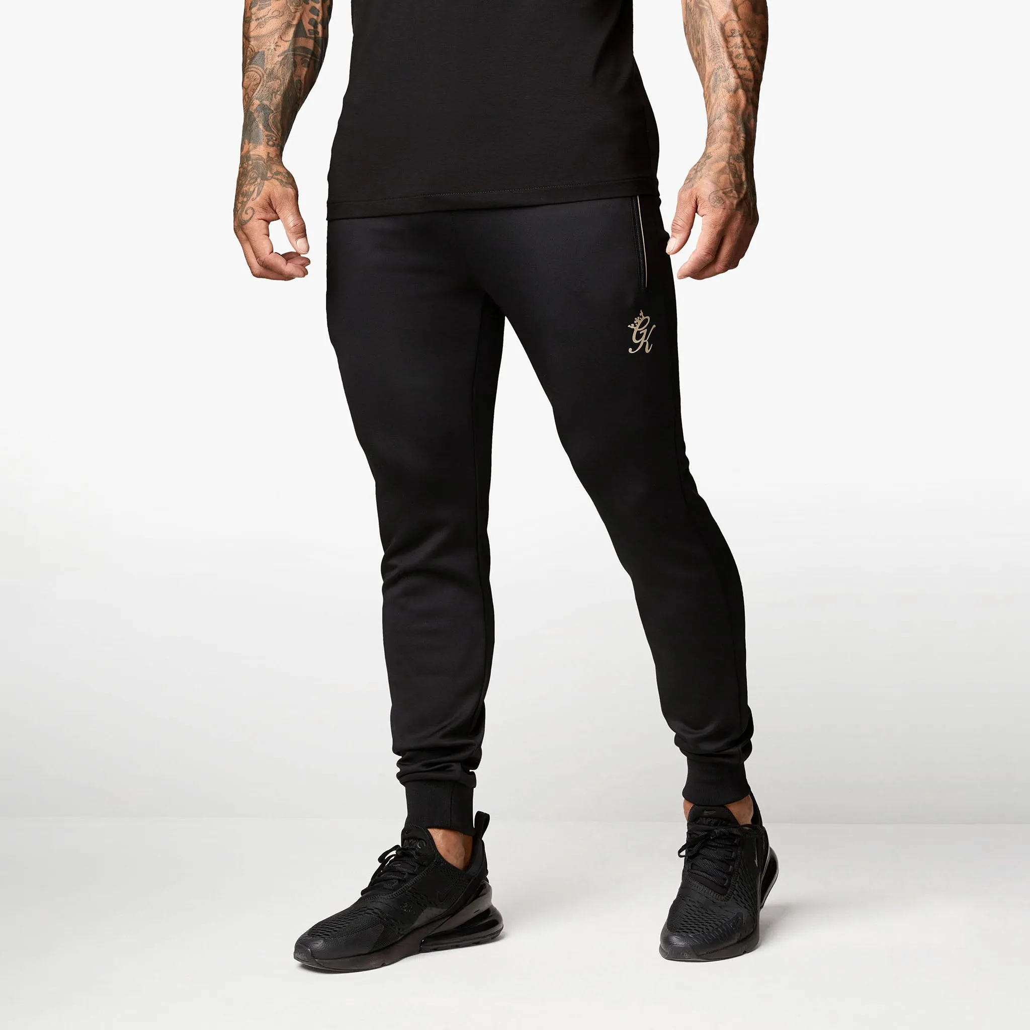 Gym King Poly Jogger - Black/Gold sold by The Gym King product image thumbnail 2