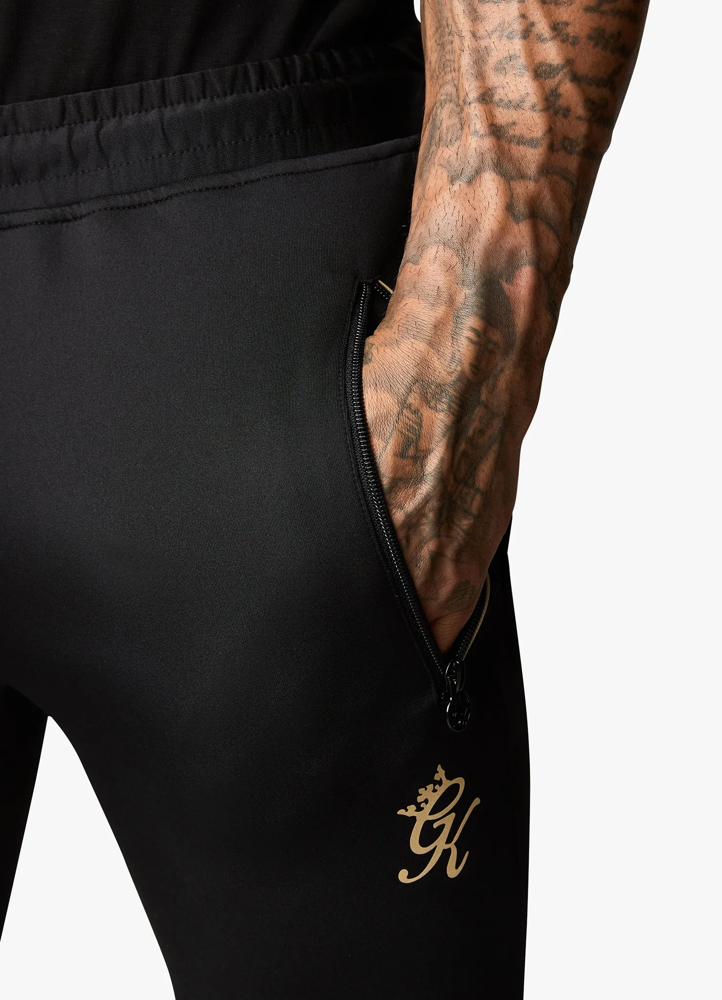Gym King Poly Jogger - Black/Gold sold by The Gym King product image thumbnail 3