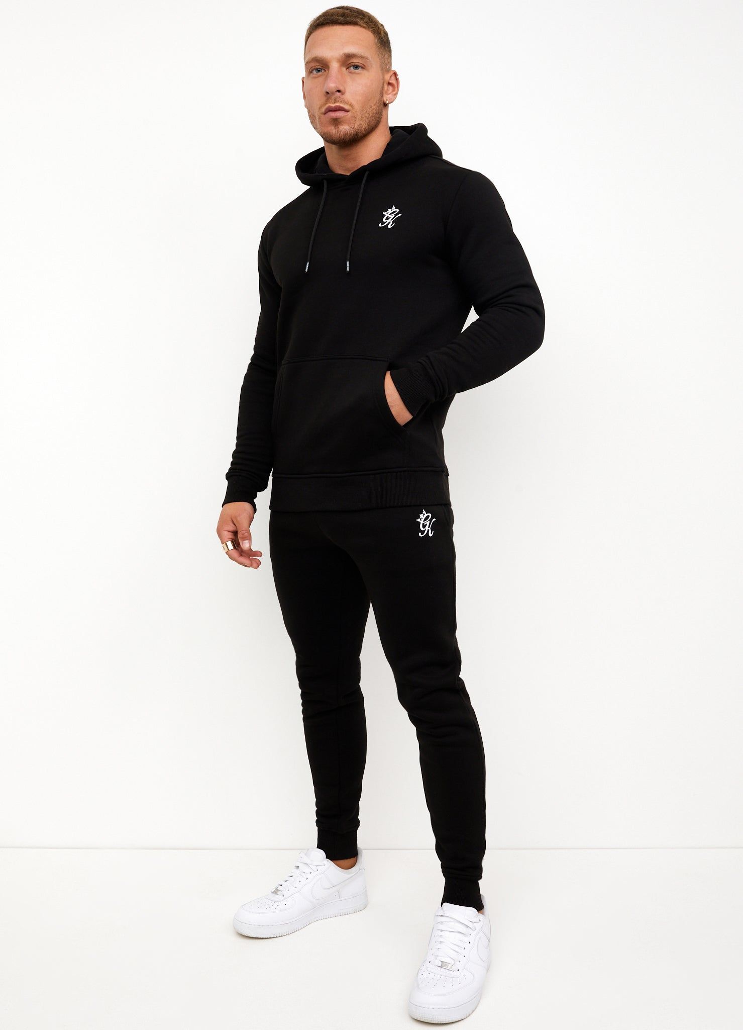 Gym King Fleece Hoodie – Black sold by The Gym King product image thumbnail 4