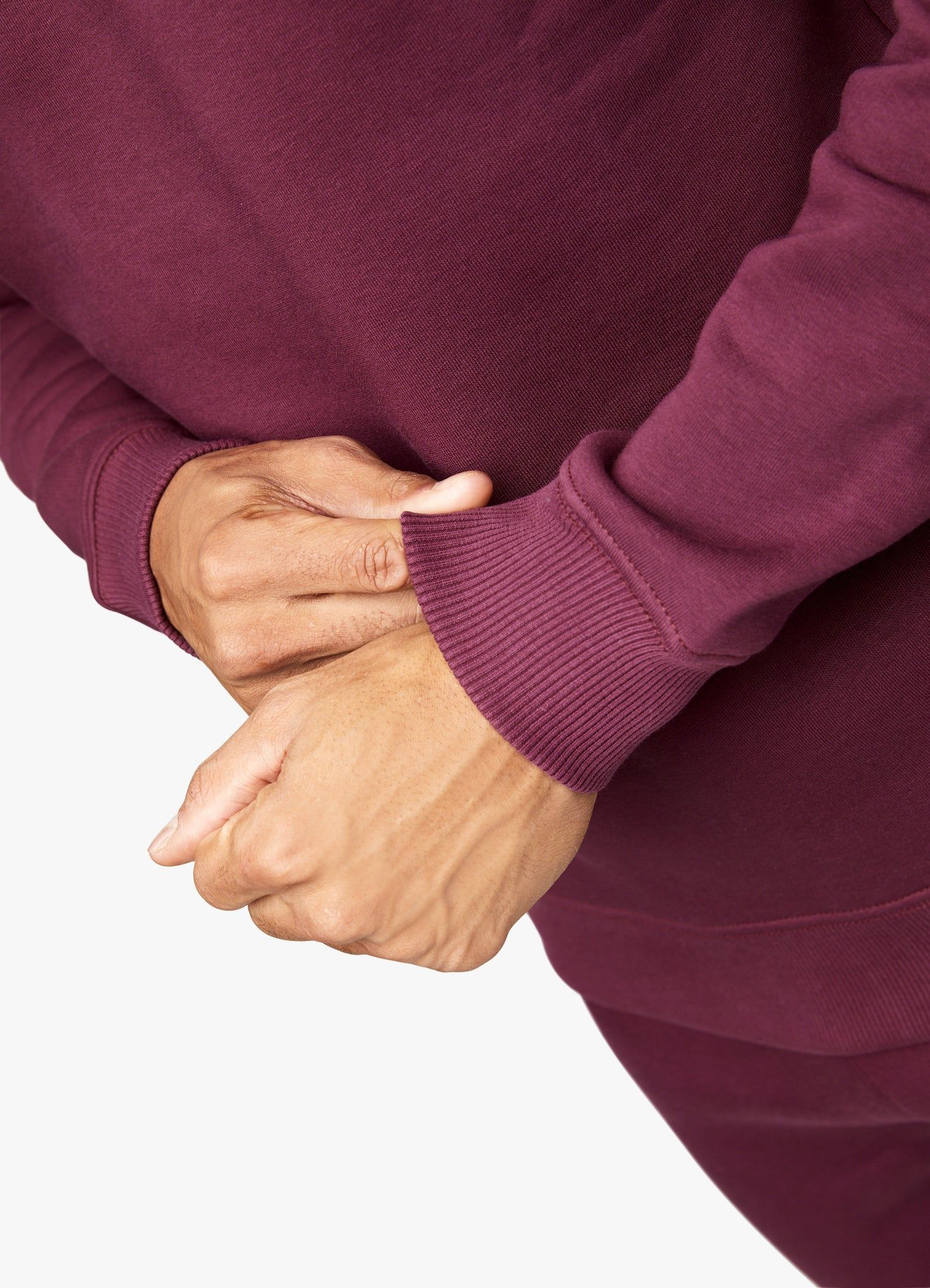 Gym King Fundamental Fleece Crew - Wine Red sold by The Gym King product image thumbnail 8