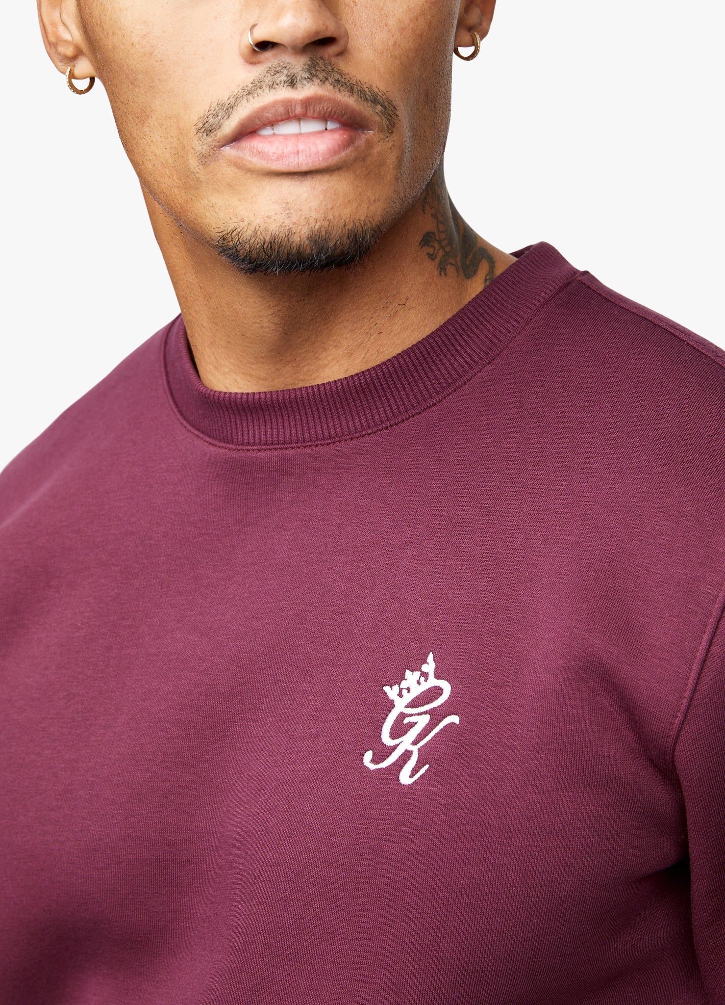 Gym King Fundamental Fleece Crew - Wine Red sold by The Gym King product image thumbnail 12