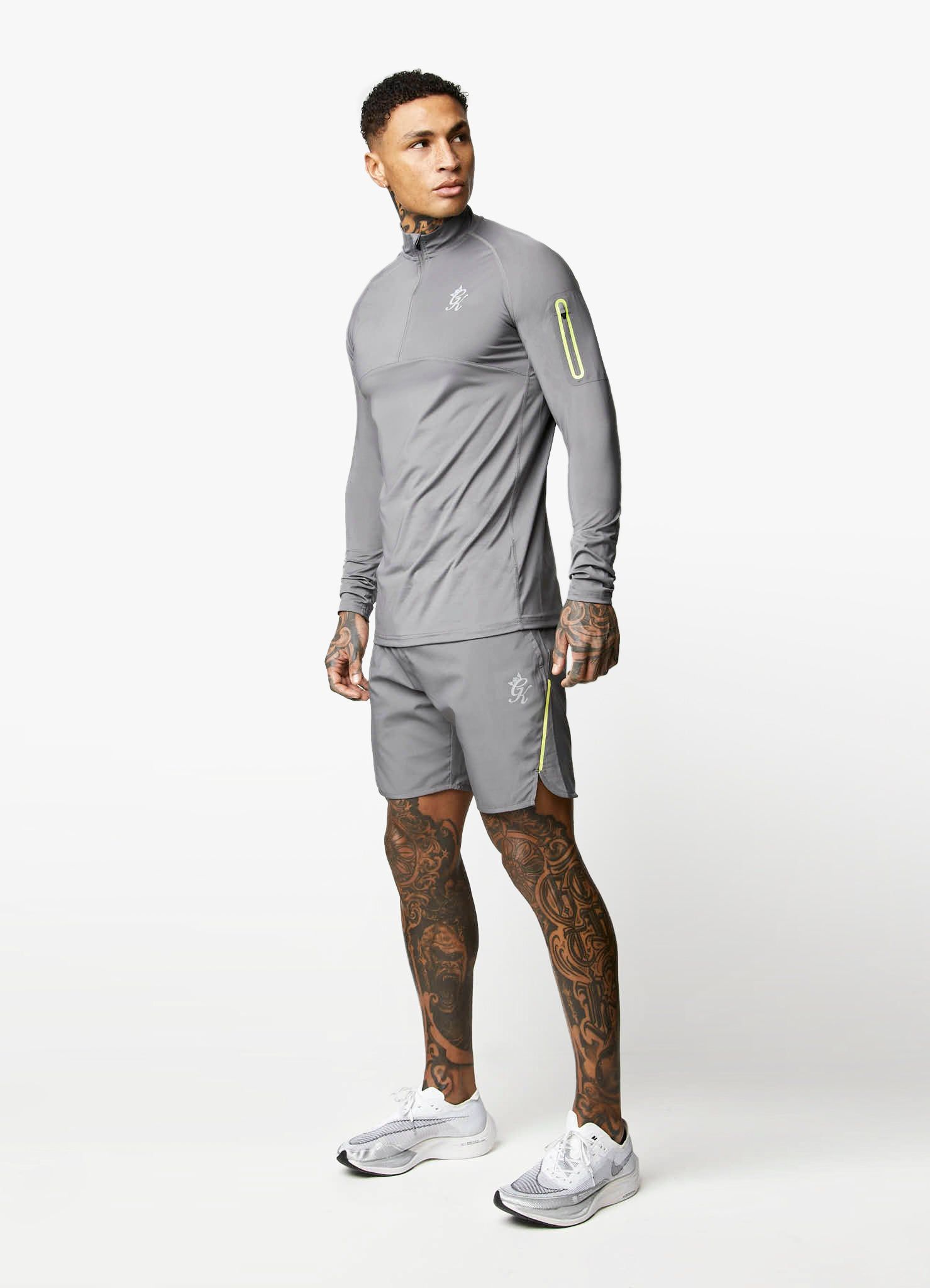 Gym King Contrast Flex 1/4 Zip - Fossil Grey sold by The Gym King product image thumbnail 10