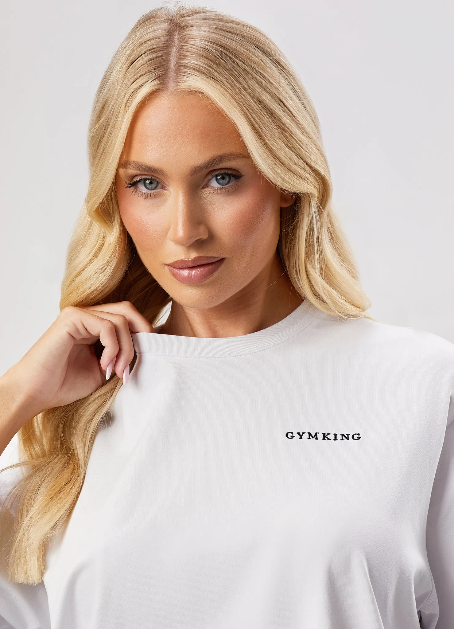 Gym King 365 Boyfriend Jersey Tee - White sold by The Gym King product image thumbnail 4