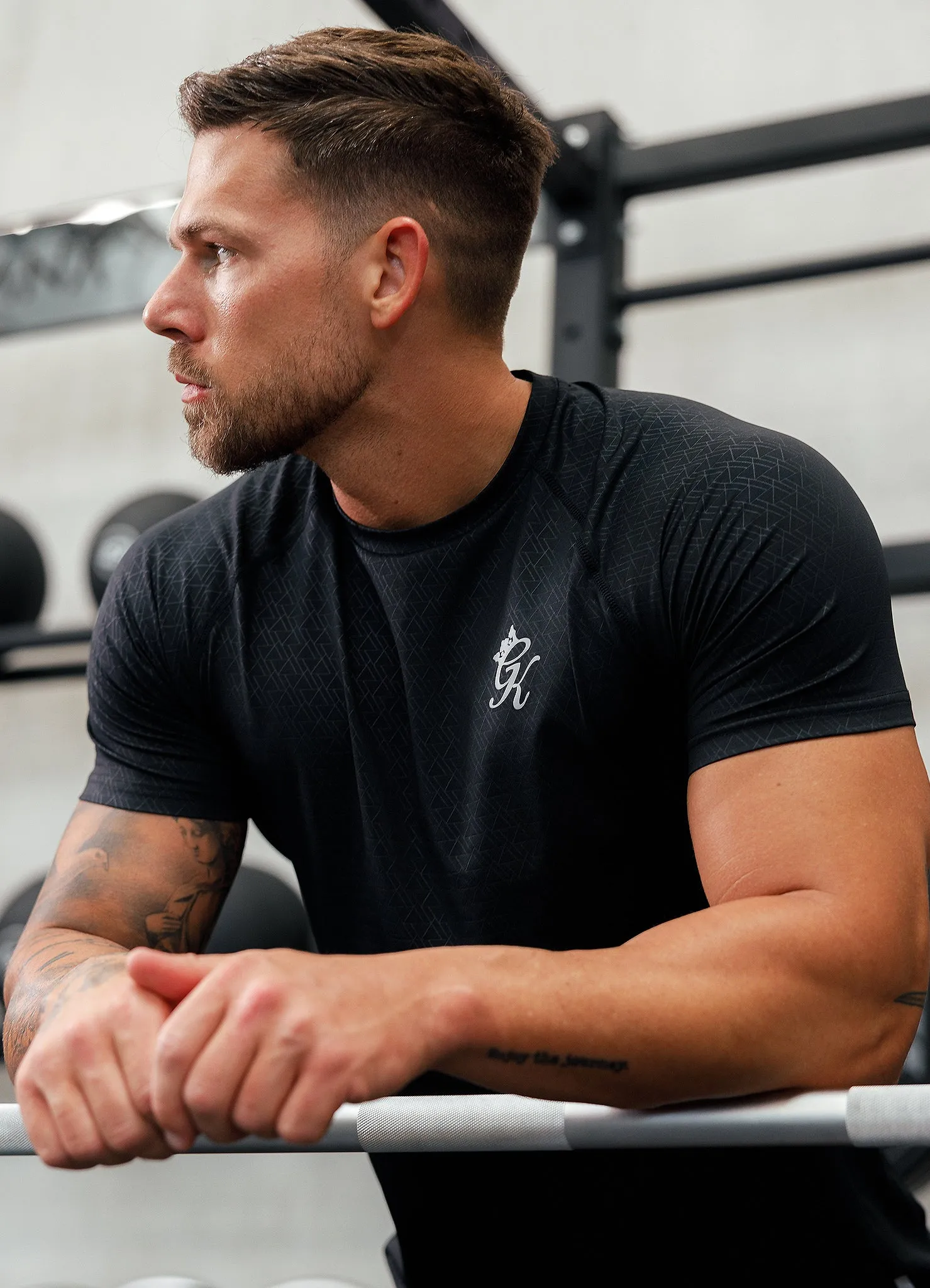 Gym King Debossed Energy Tee - Black sold by The Gym King product image thumbnail 4