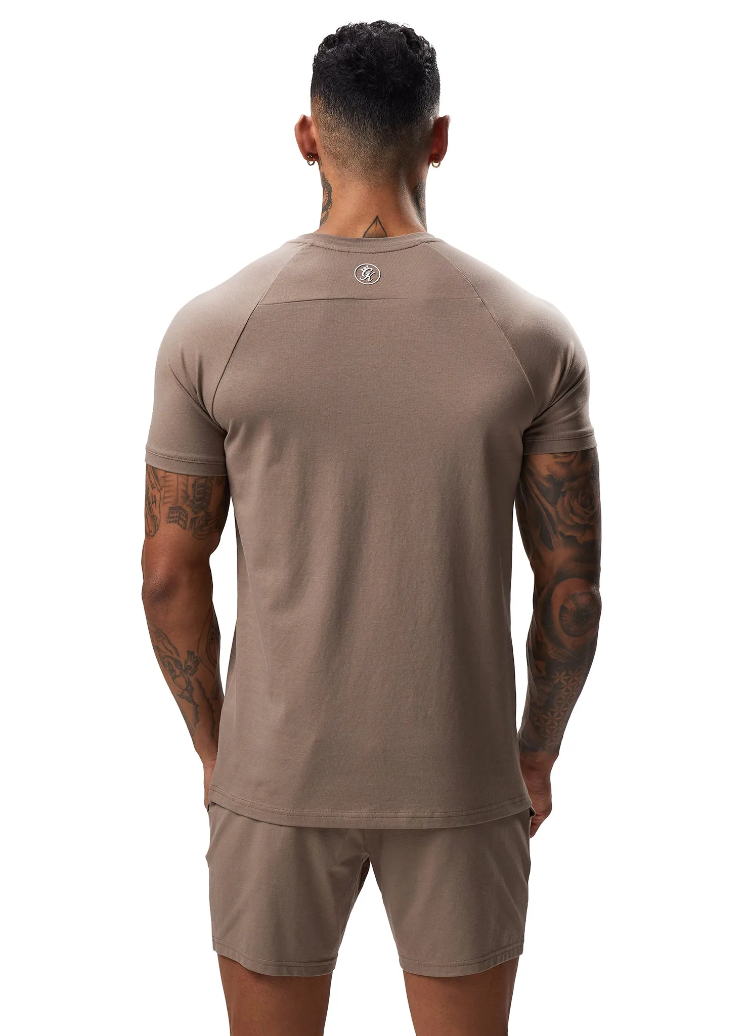 Gym King Pro Logo Jersey Tee - Dark Taupe sold by The Gym King product image thumbnail 3
