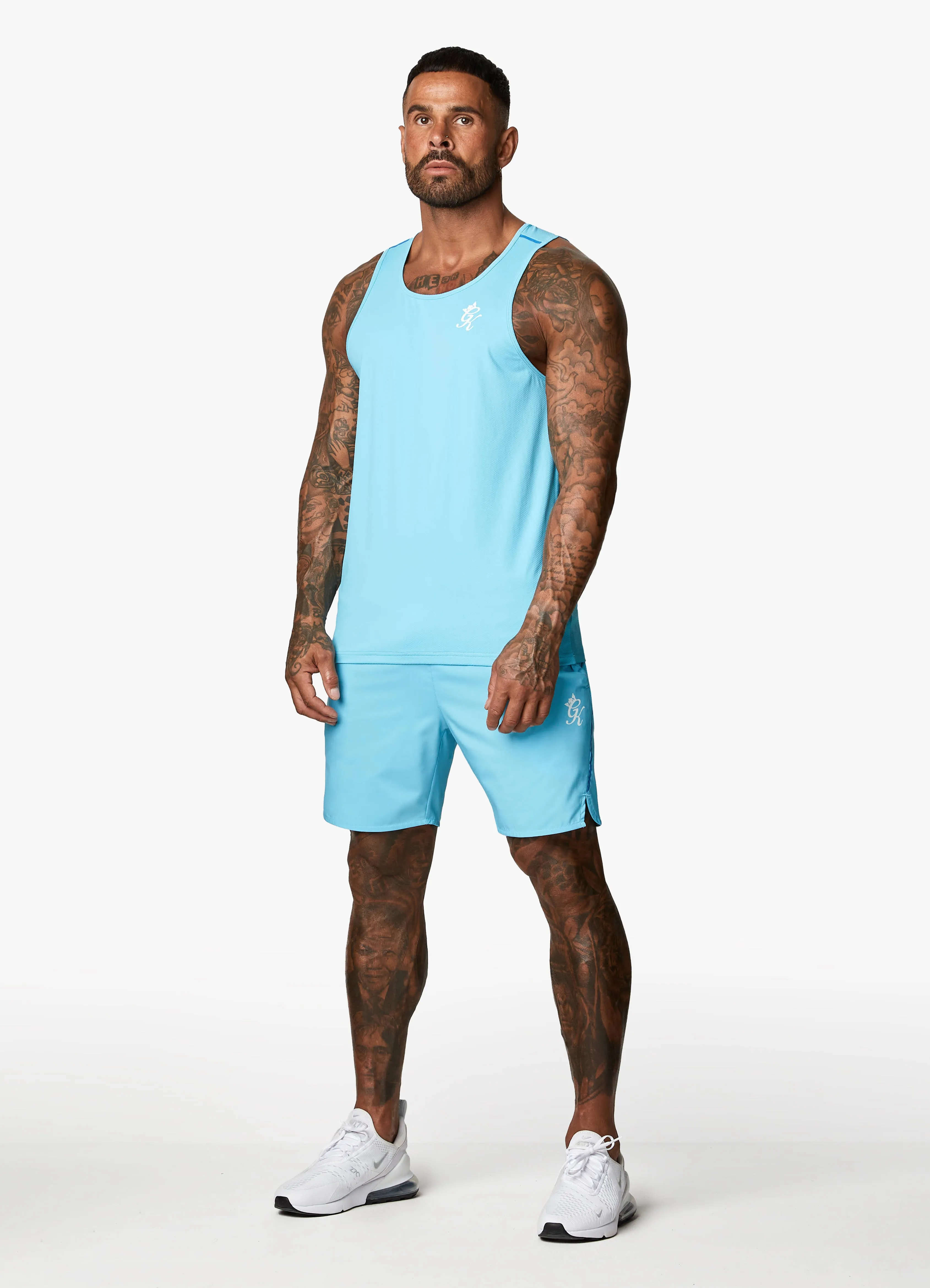 Gym King Contrast Flex 6" Short - Aqua/Blue sold by The Gym King product image thumbnail 5